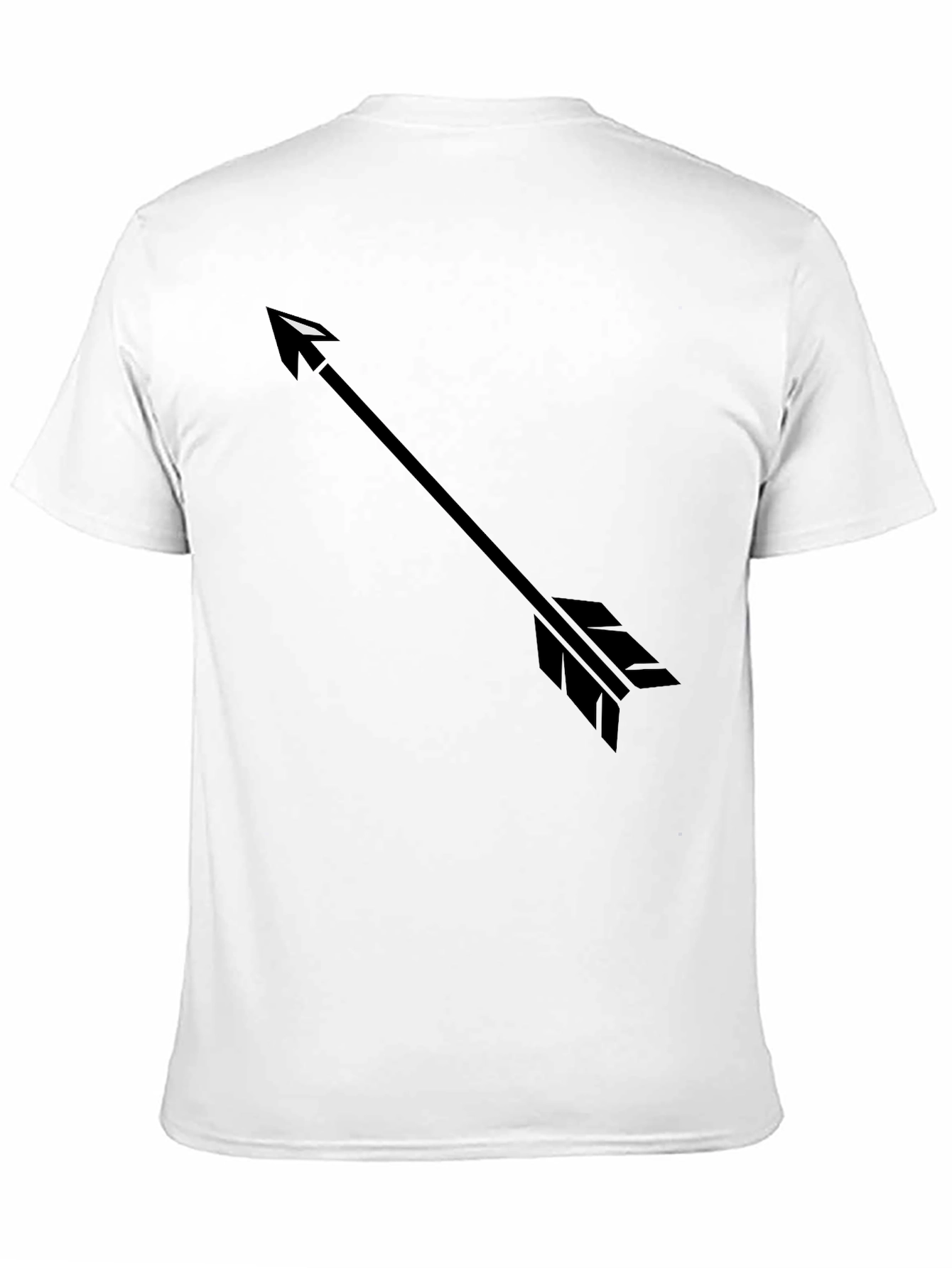 Mens Black Arrow Graphic T-Shirt