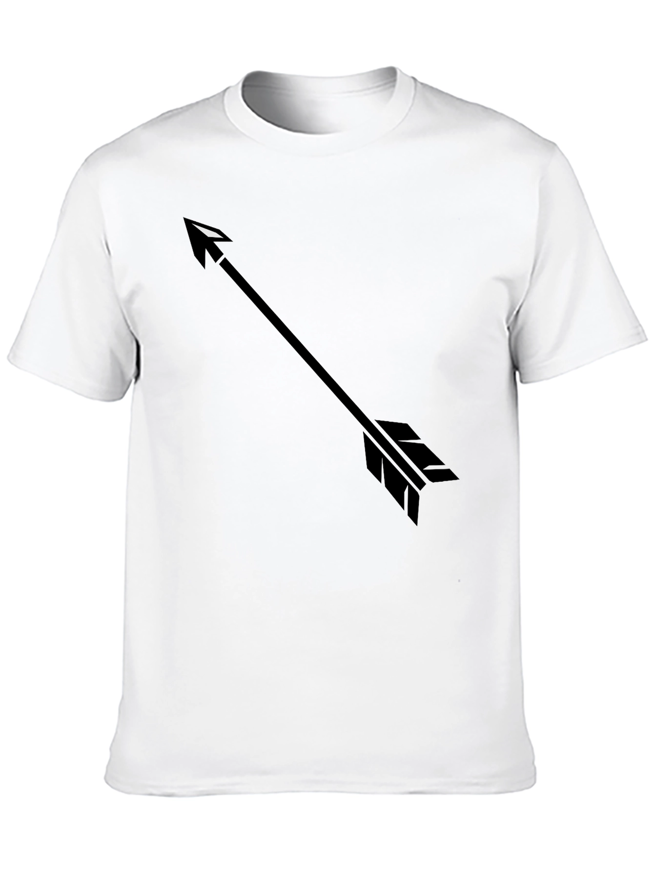 Mens Black Arrow Graphic T-Shirt