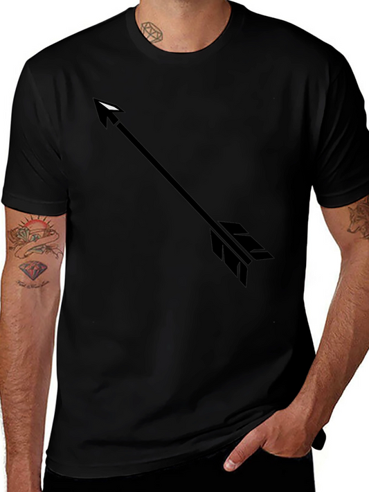 Mens Black Arrow Graphic T-Shirt