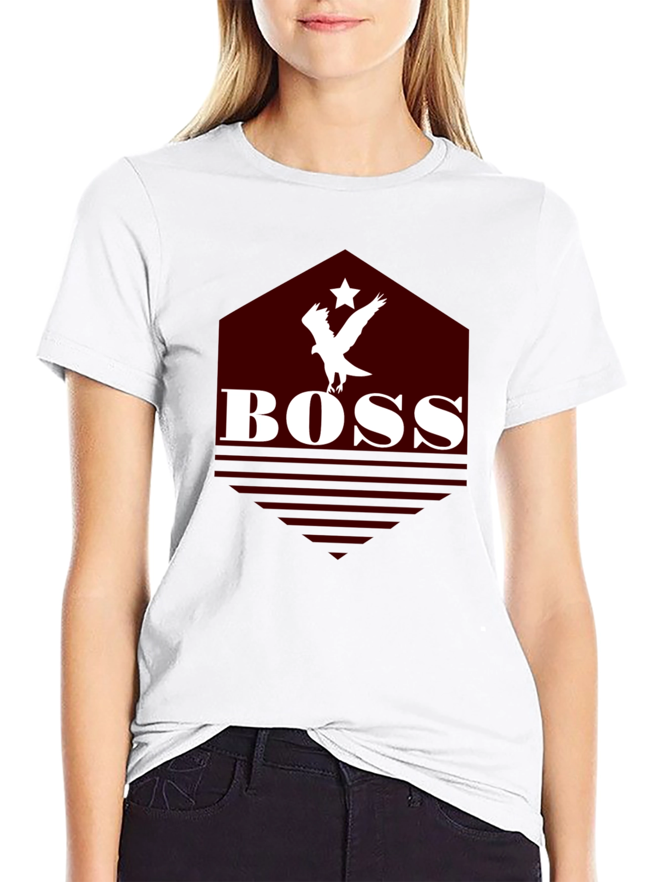 BOSS Eagle Graphic Tee - Black