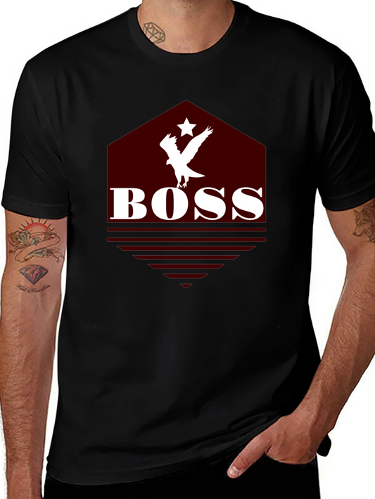 BOSS Eagle Graphic Tee - Black