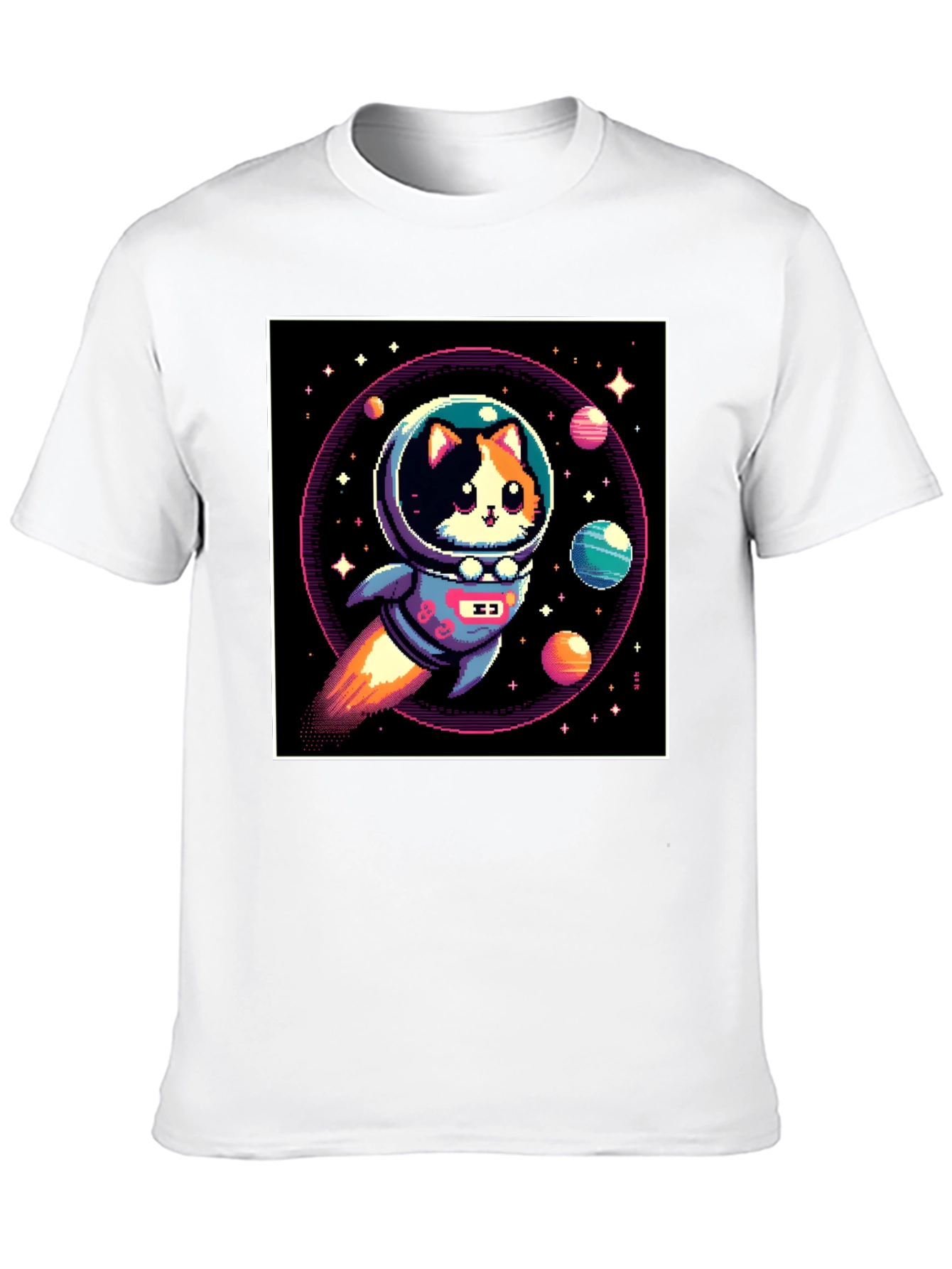 Cat Astronaut T-Shirt - Space Adventure
