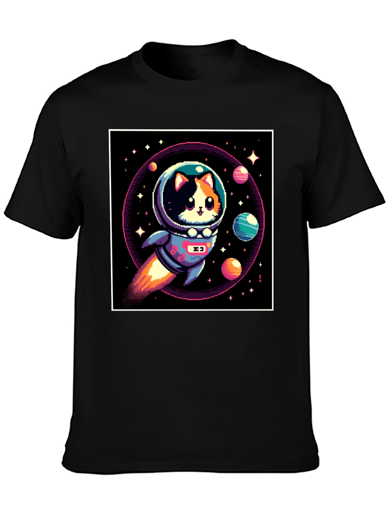 Cat Astronaut T-Shirt - Space Adventure