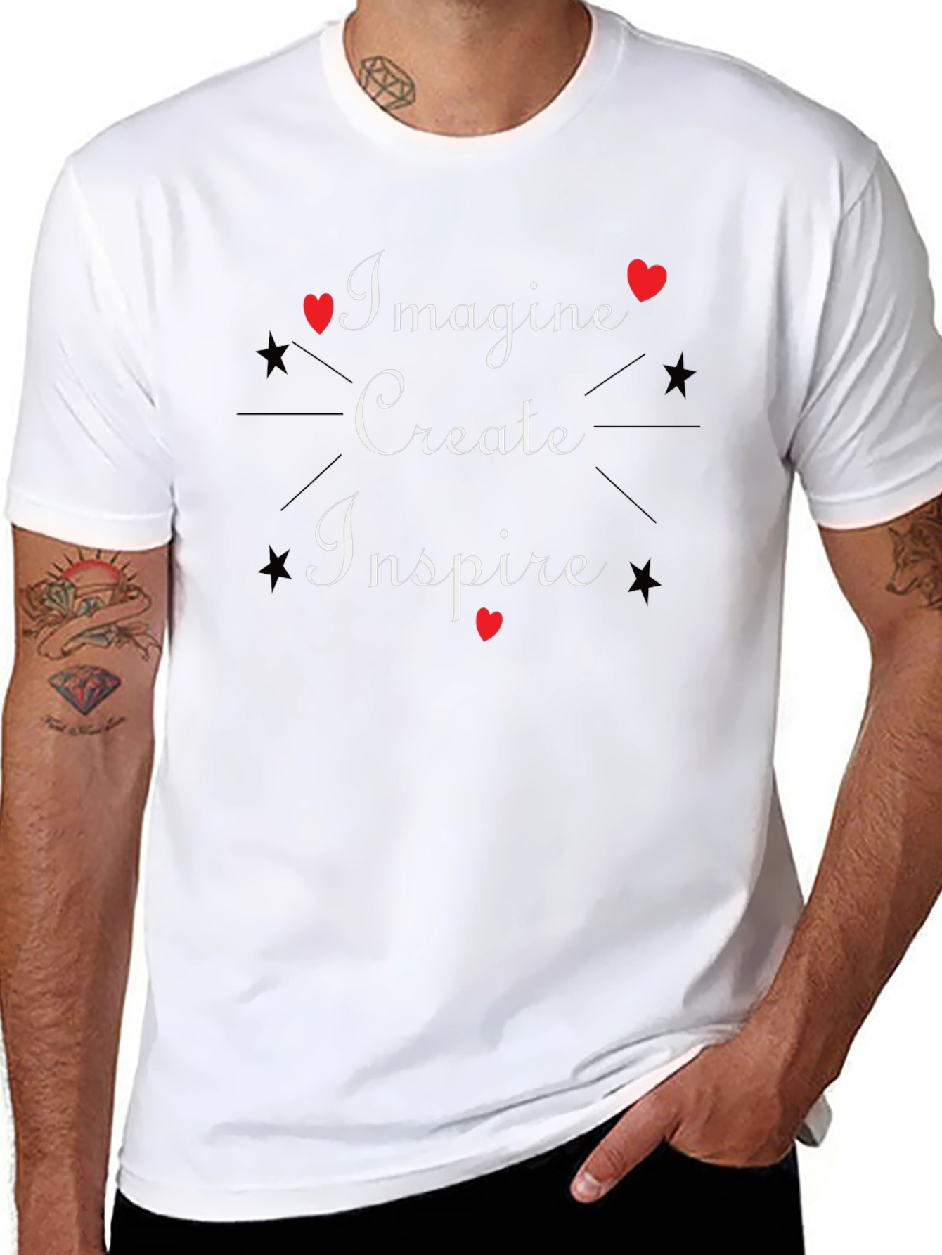 Imagine Create Inspire Graphic Tee