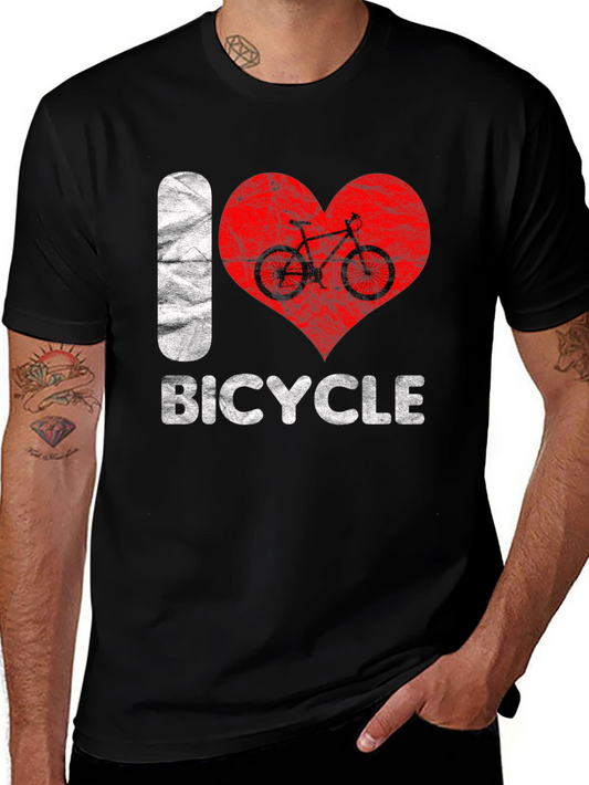 I Love Bicycle Graphic T-Shirt