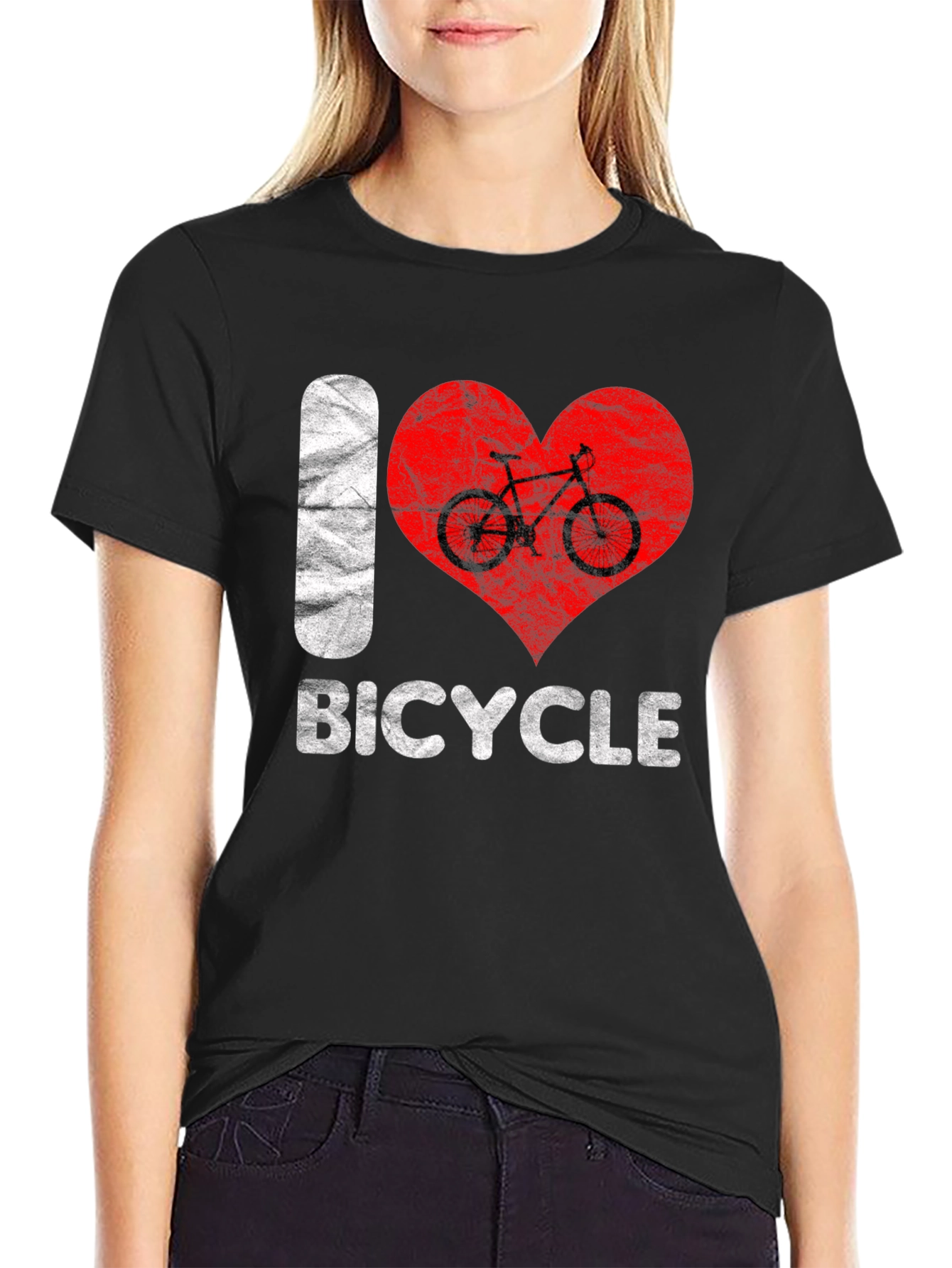 I Love Bicycle Graphic T-Shirt