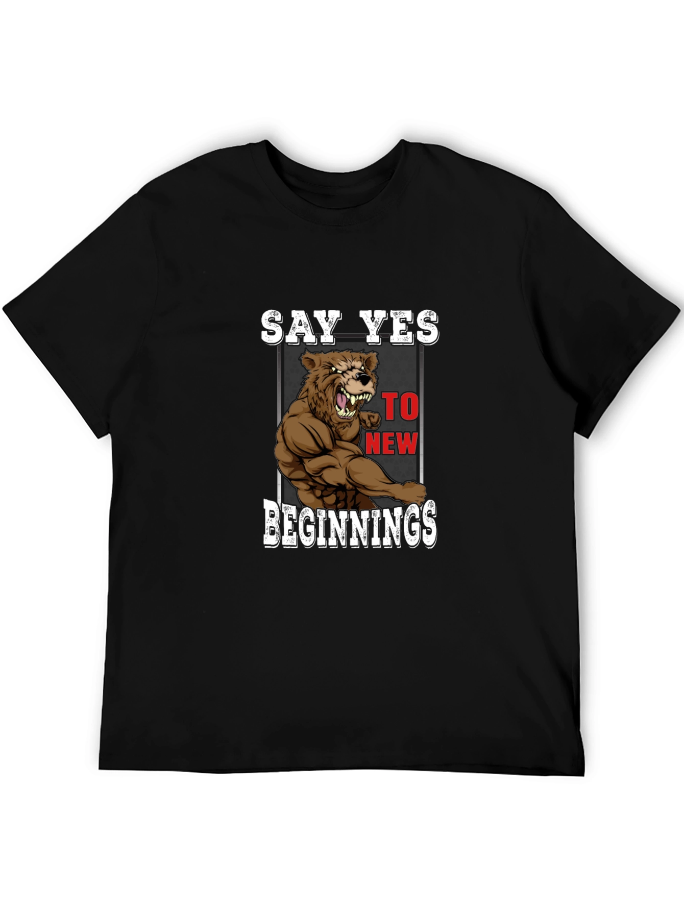 Say Yes Bear T-Shirt - New Beginnings