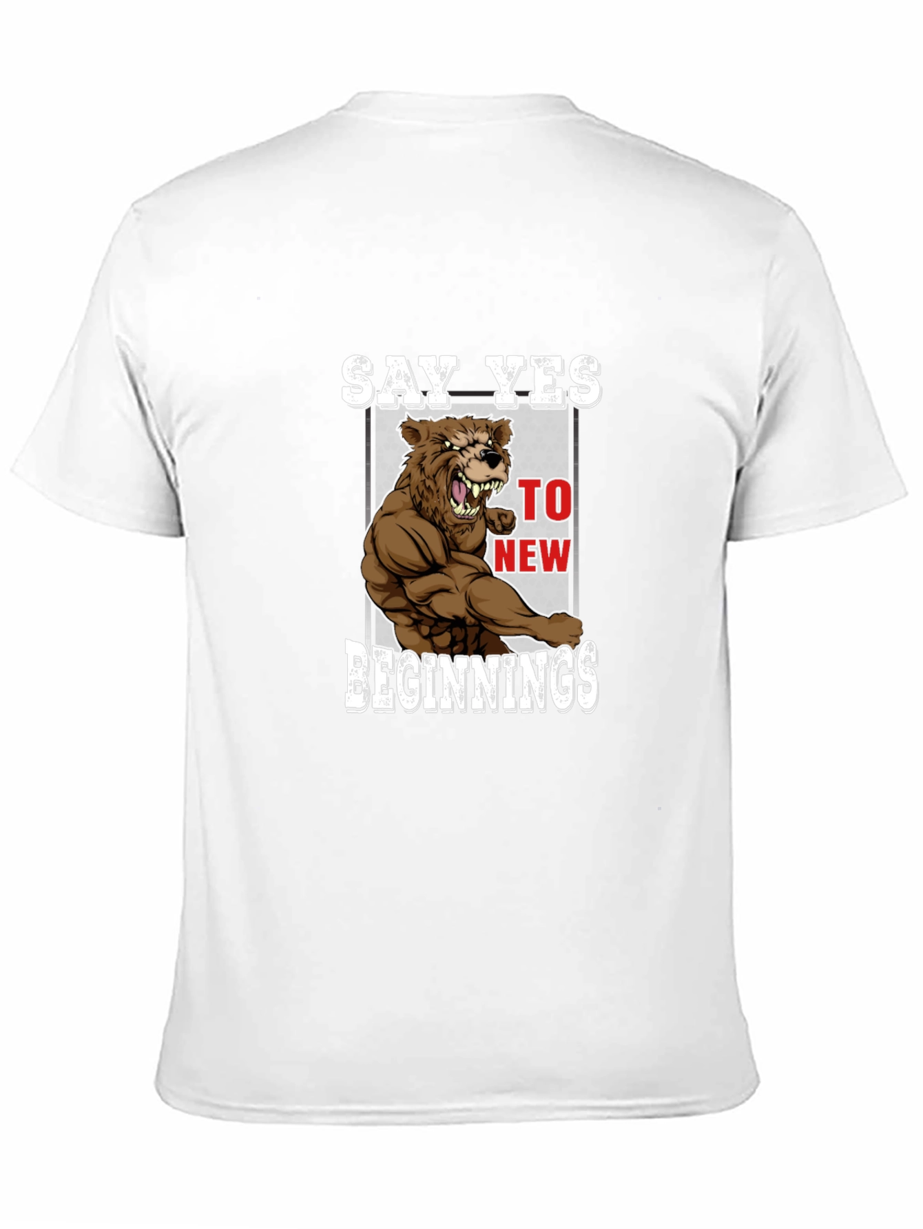 Say Yes Bear T-Shirt - New Beginnings