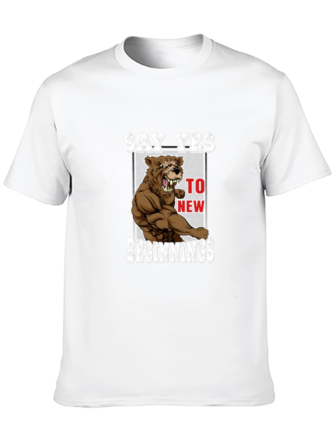 Say Yes Bear T-Shirt - New Beginnings