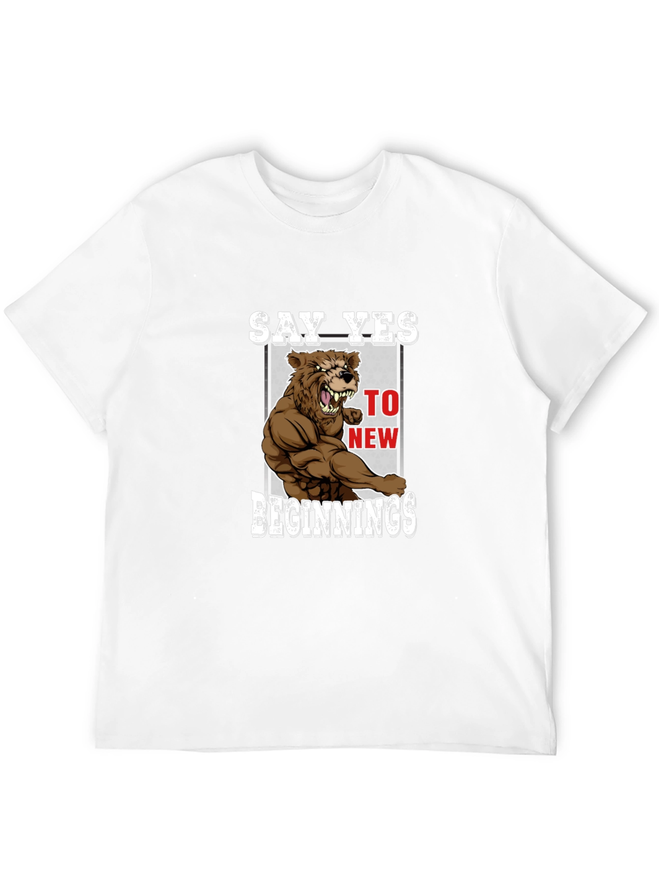 Say Yes Bear T-Shirt - New Beginnings