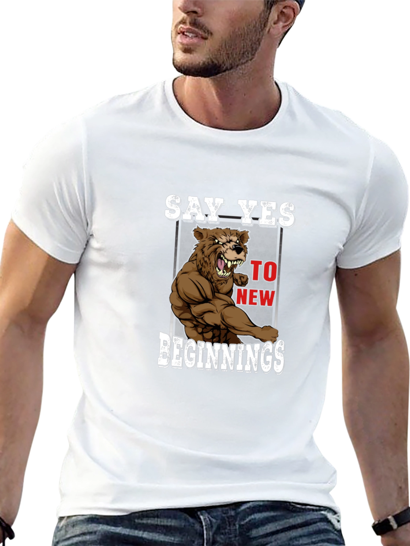 Say Yes Bear T-Shirt - New Beginnings