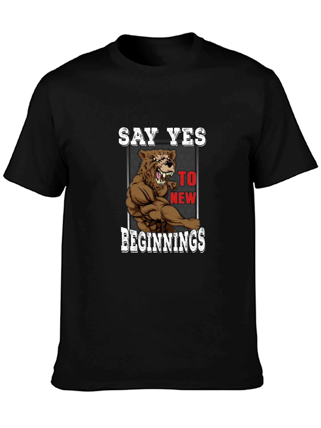 Say Yes Bear T-Shirt - New Beginnings