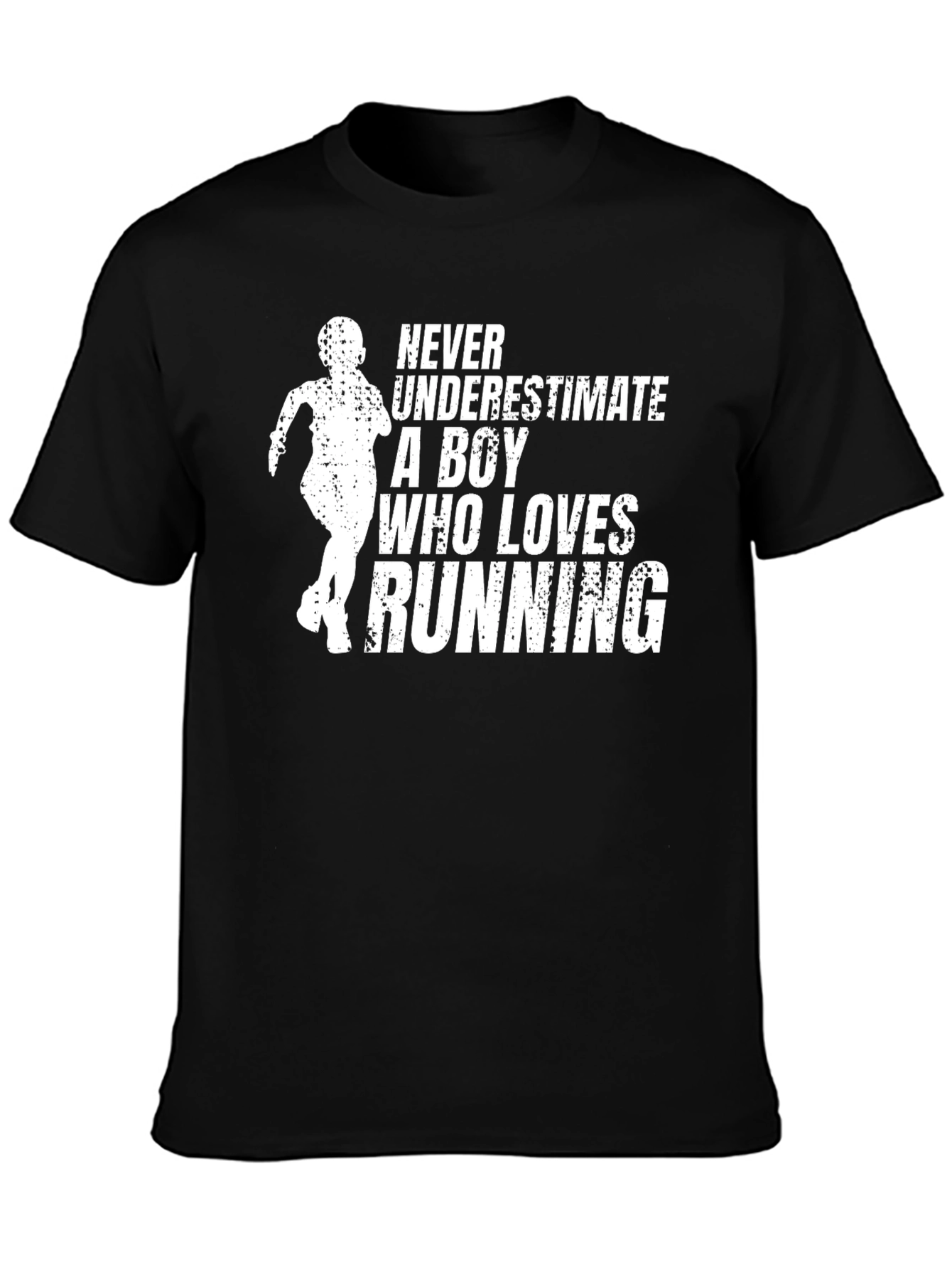 Running Boy Graphic Tee - Never Underestimate!