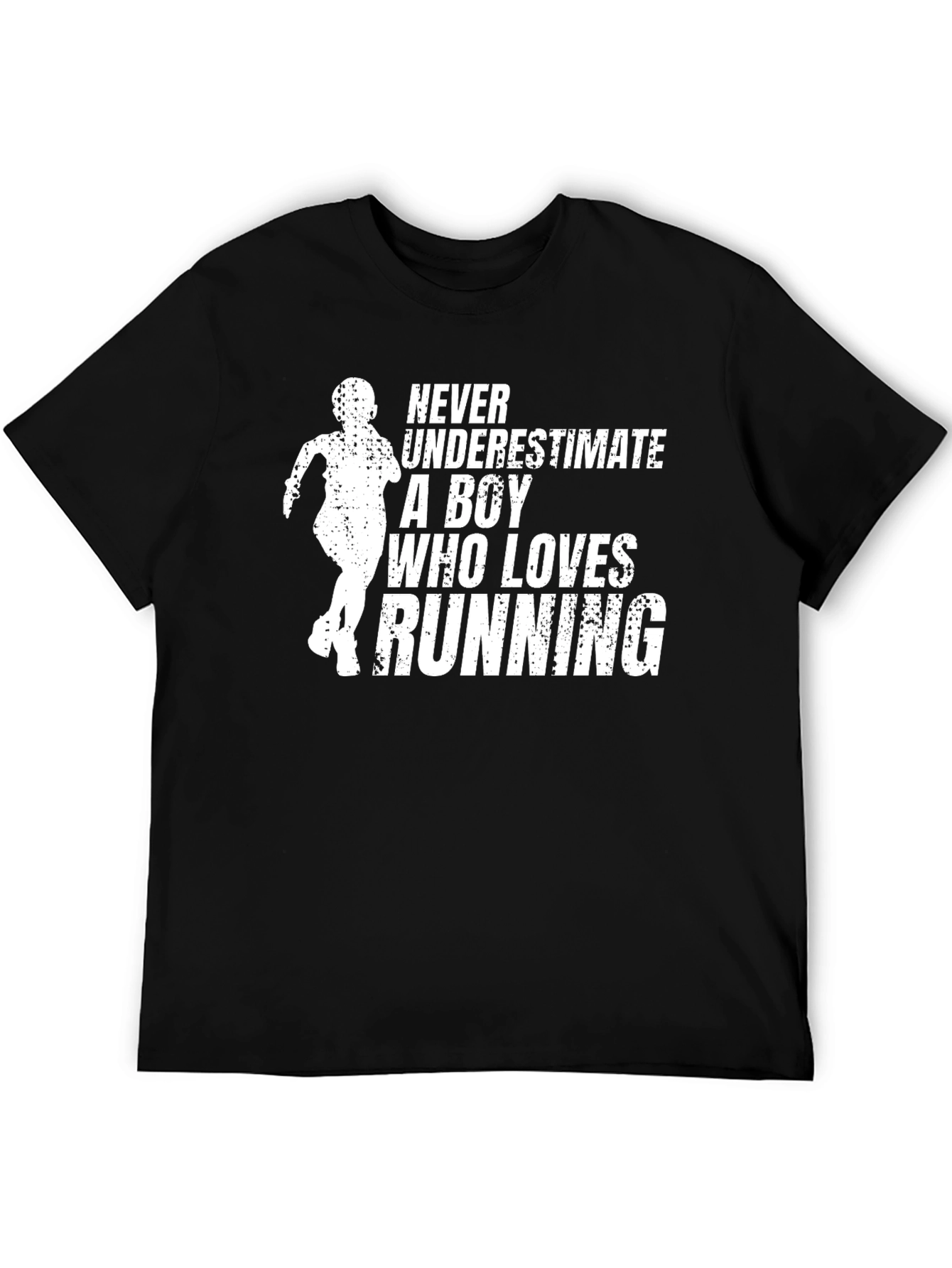 Running Boy Graphic Tee - Never Underestimate!