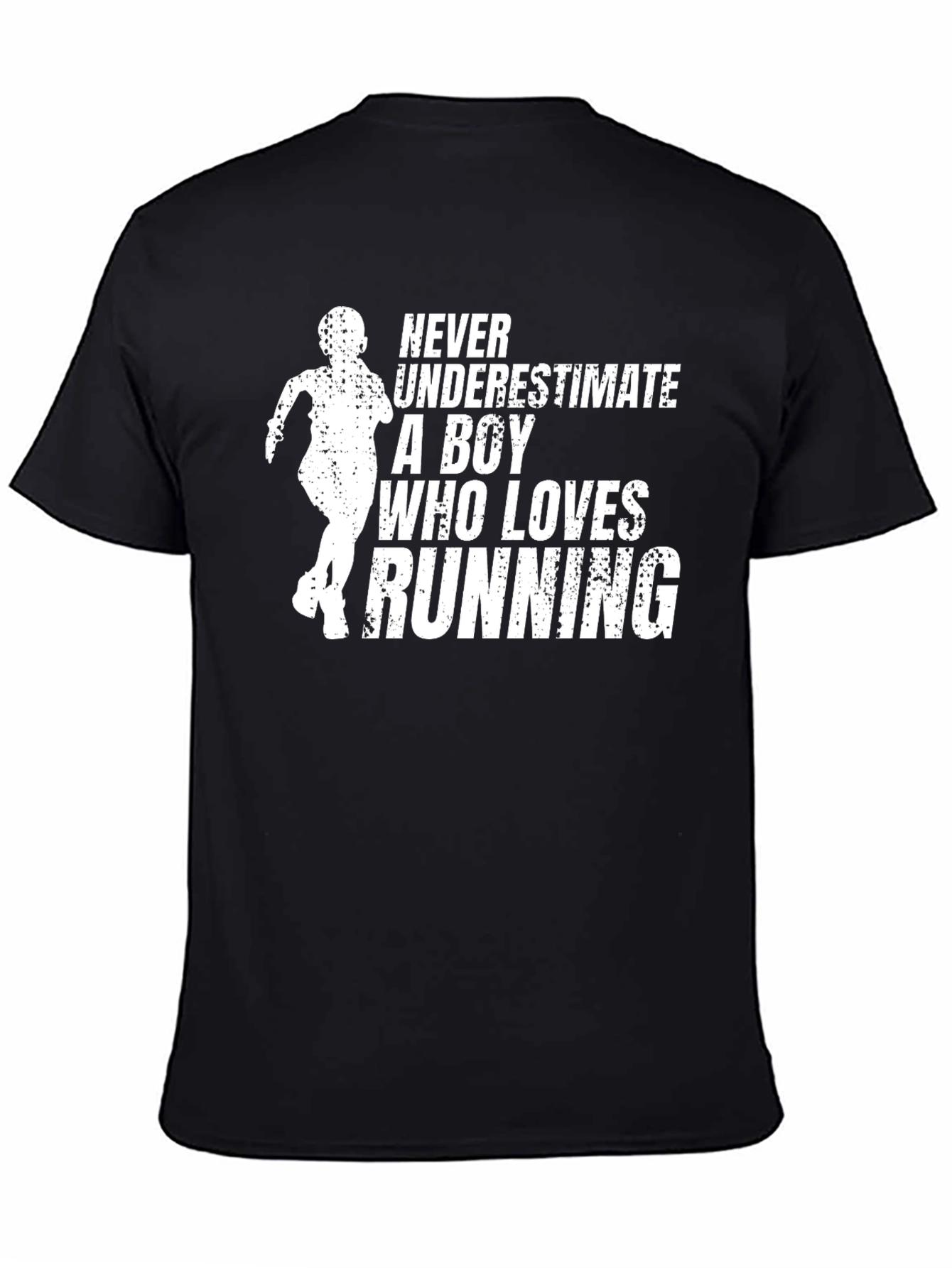 Running Boy Graphic Tee - Never Underestimate!