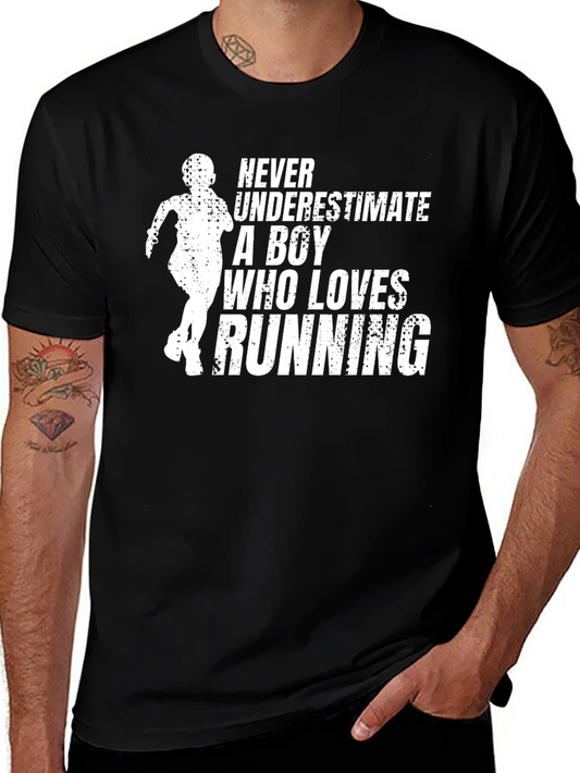 Running Boy Graphic Tee - Never Underestimate!