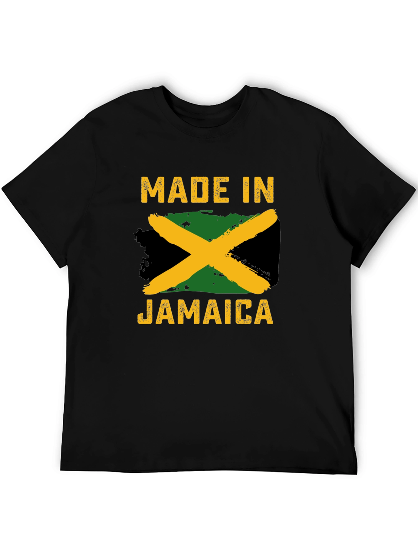 Made in Jamaica T-Shirt - Jamaican Flag Design