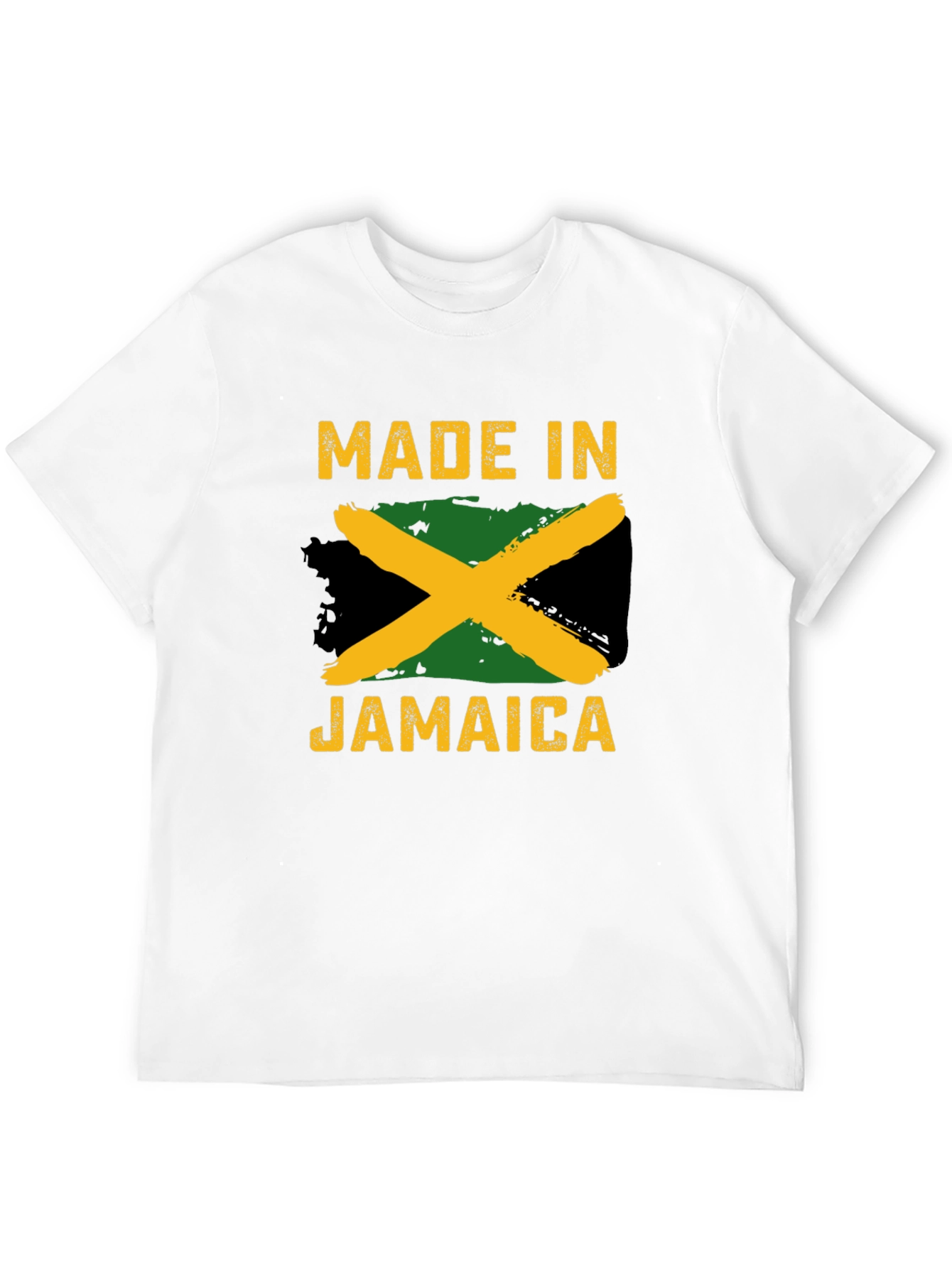 Made in Jamaica T-Shirt - Jamaican Flag Design