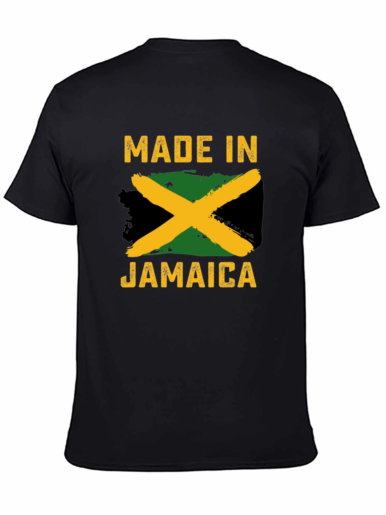 Made in Jamaica T-Shirt - Jamaican Flag Design