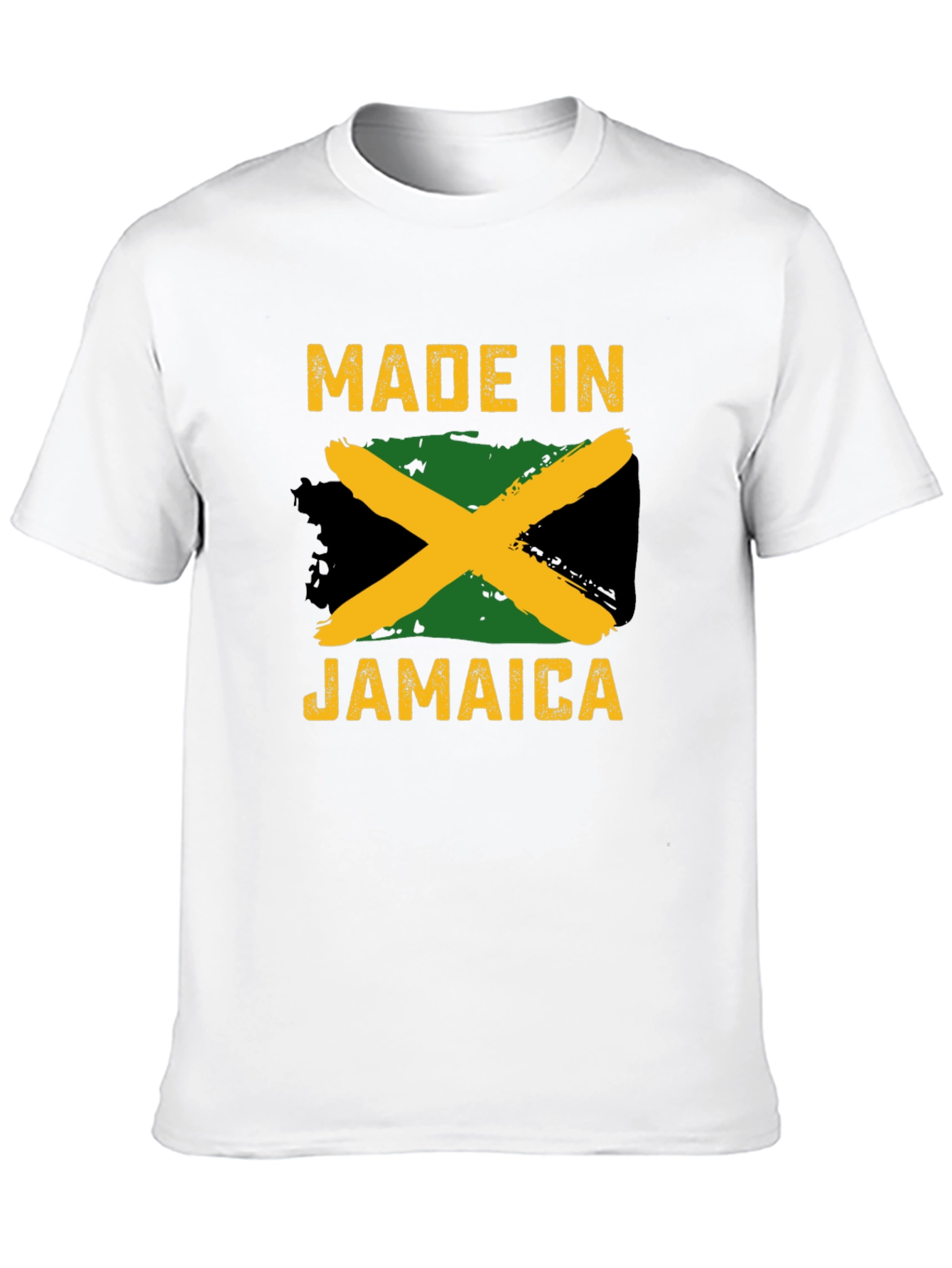 Made in Jamaica T-Shirt - Jamaican Flag Design