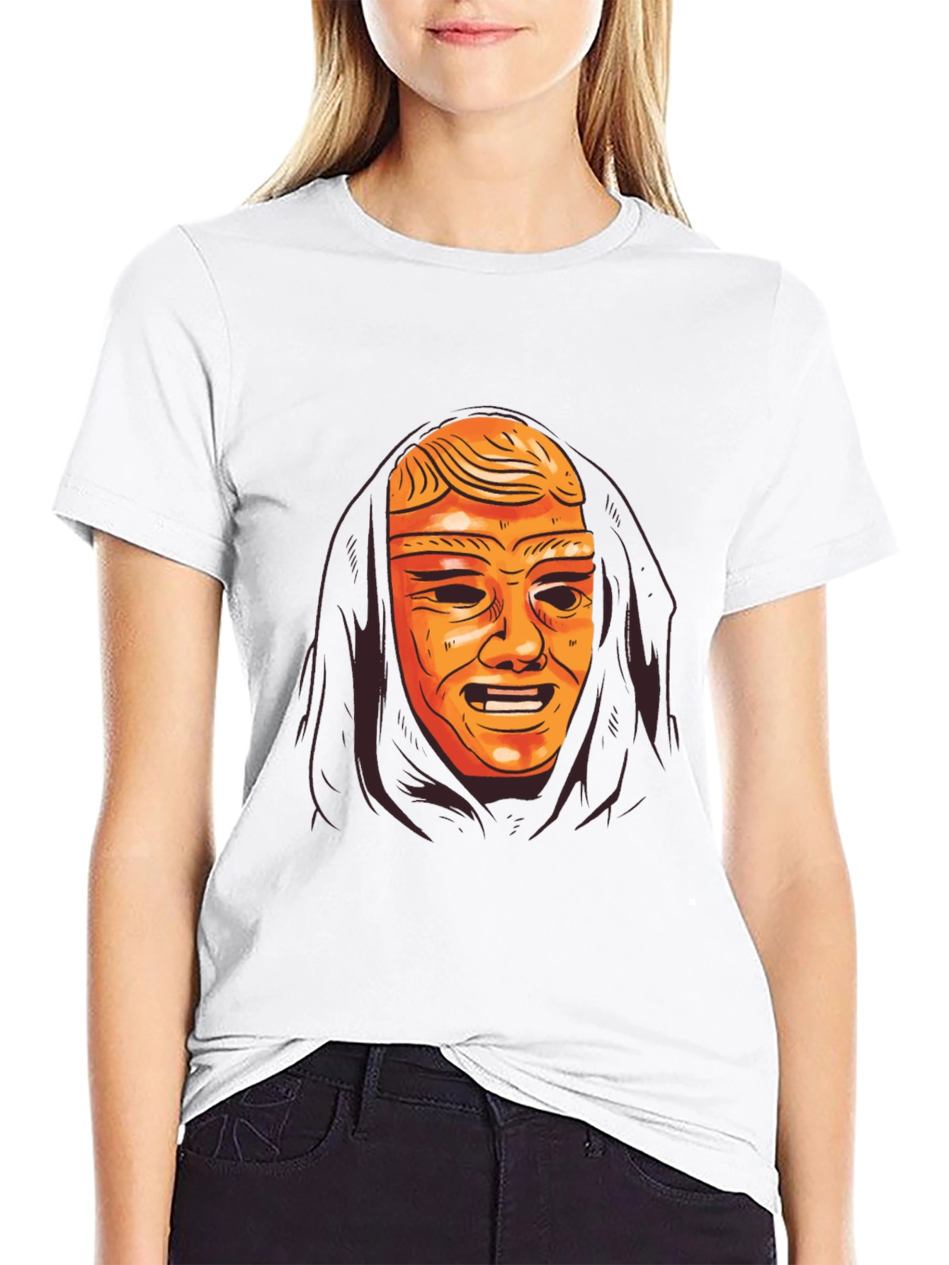 Mystic Mask Graphic Tee - Black Unisex T-Shirt