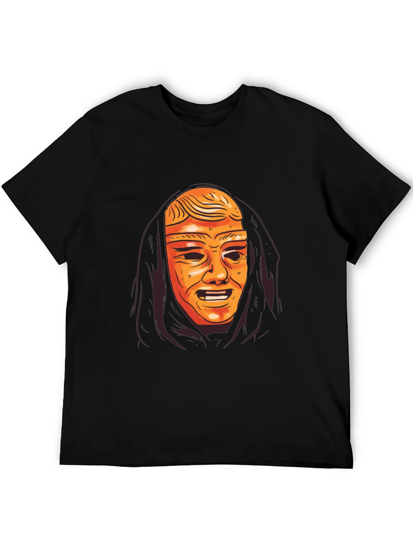 Mystic Mask Graphic Tee - Black Unisex T-Shirt
