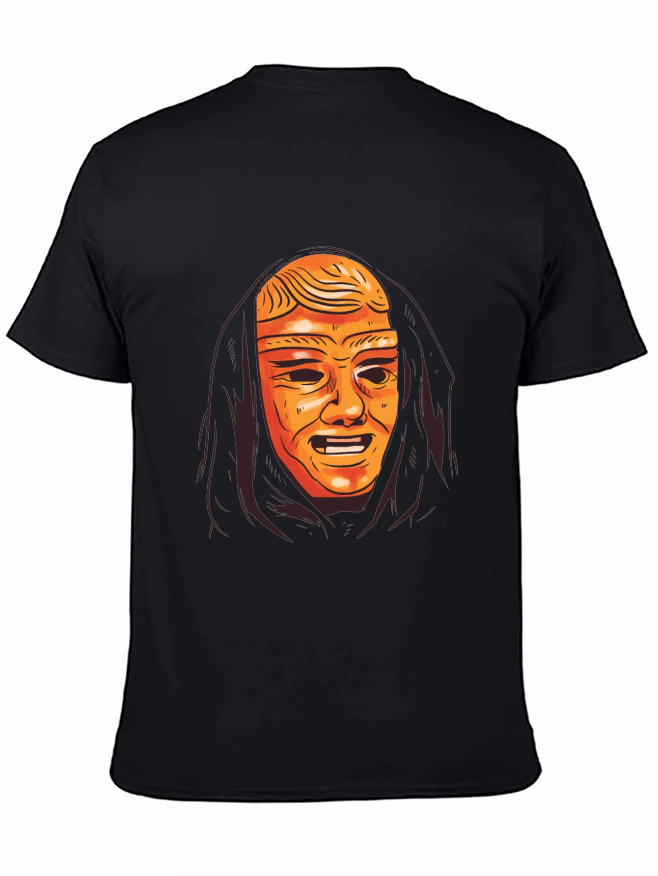 Mystic Mask Graphic Tee - Black Unisex T-Shirt