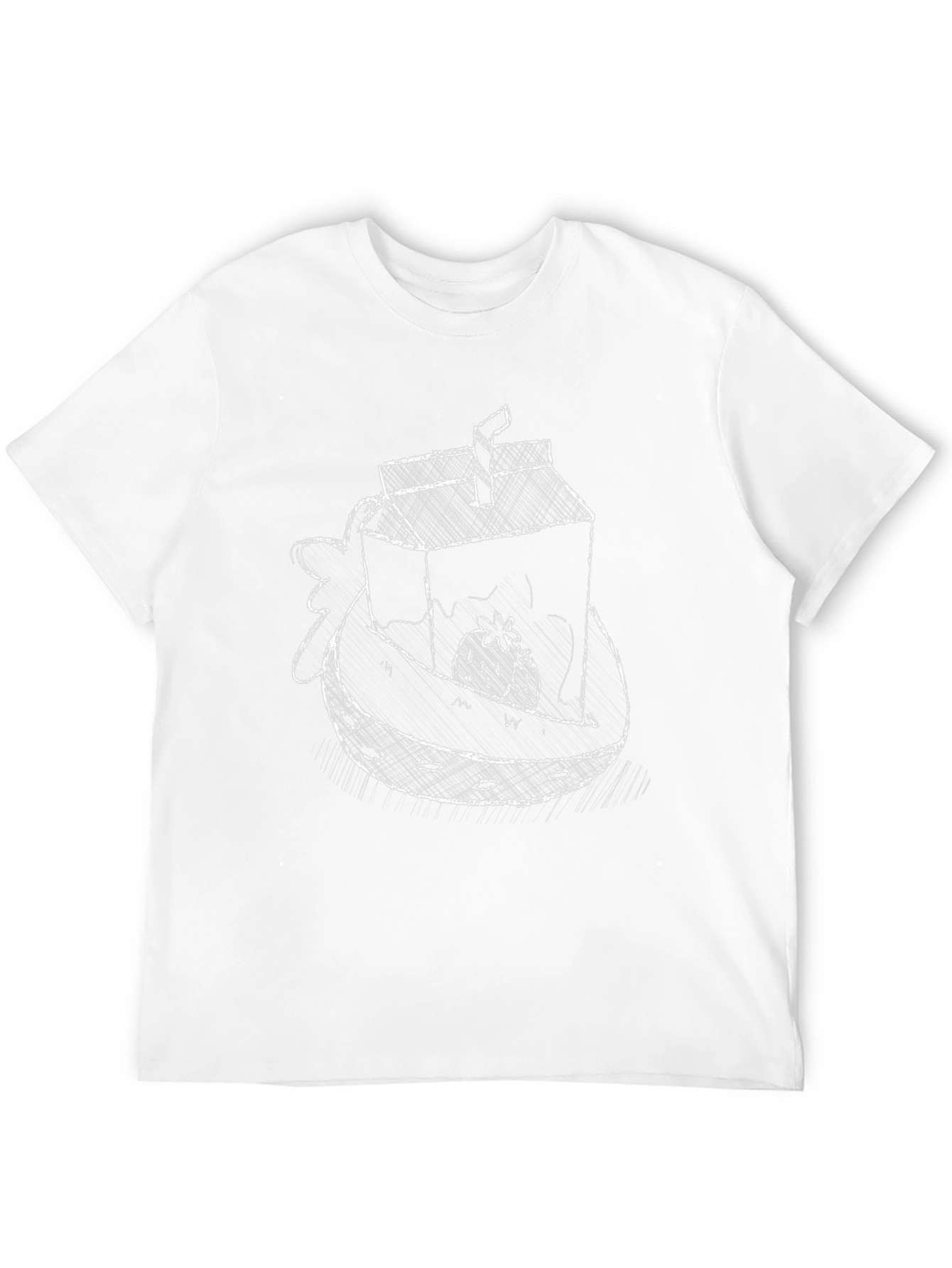 Strawberry Milk T-Shirt - Black