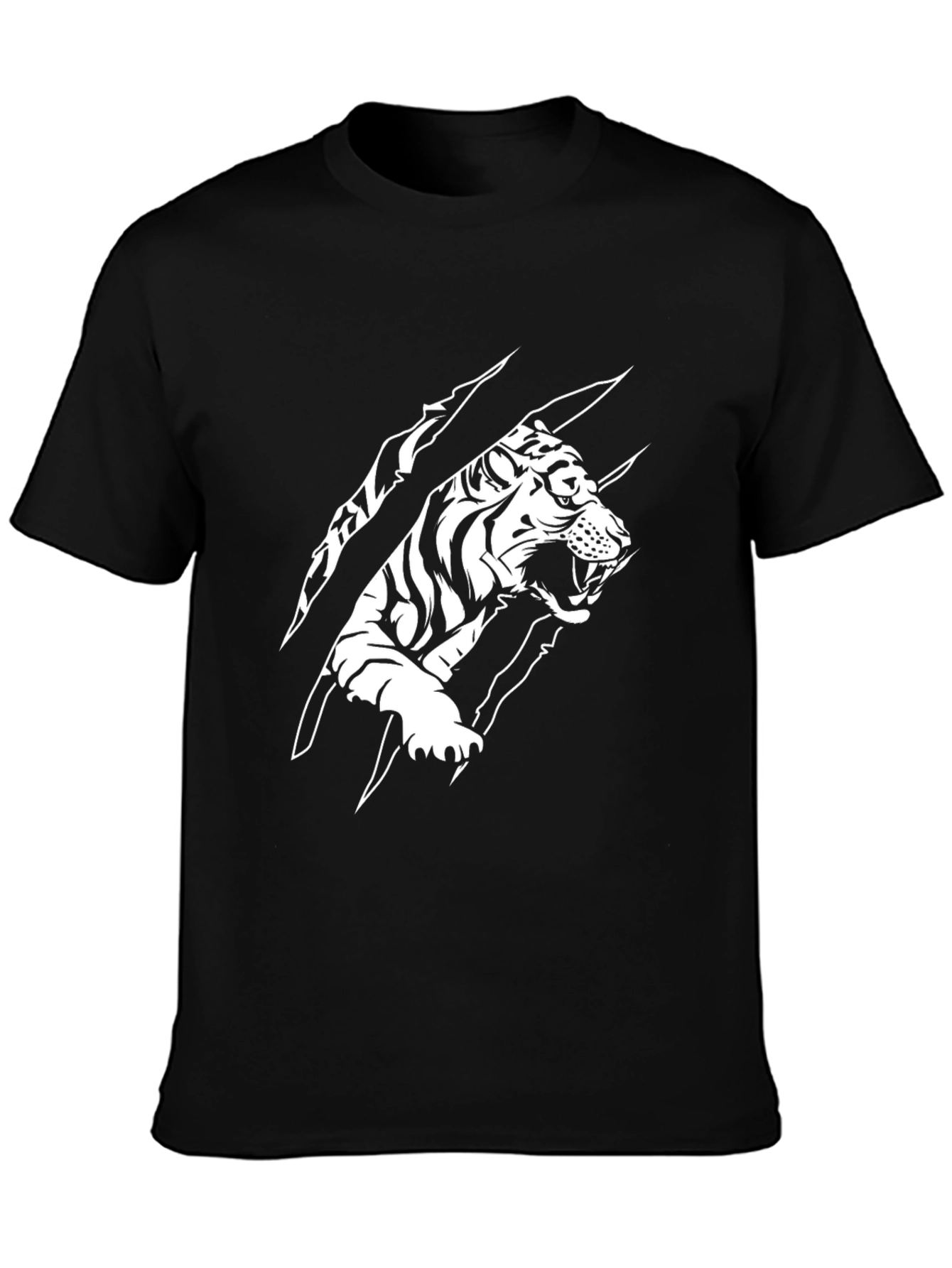 Tiger Graphic Tee - Fierce Black T-Shirt