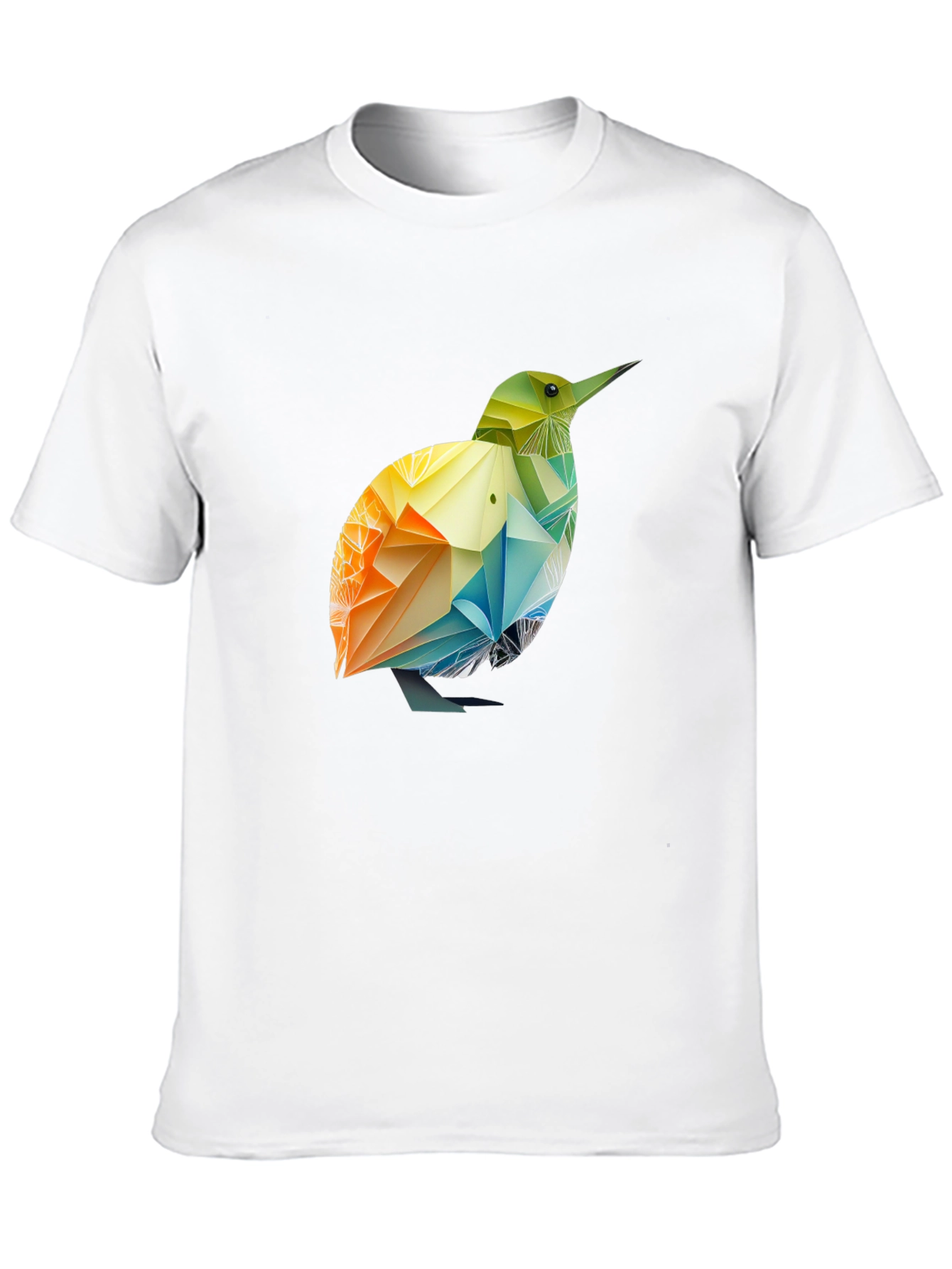 Geometric Bird T-Shirt - Black