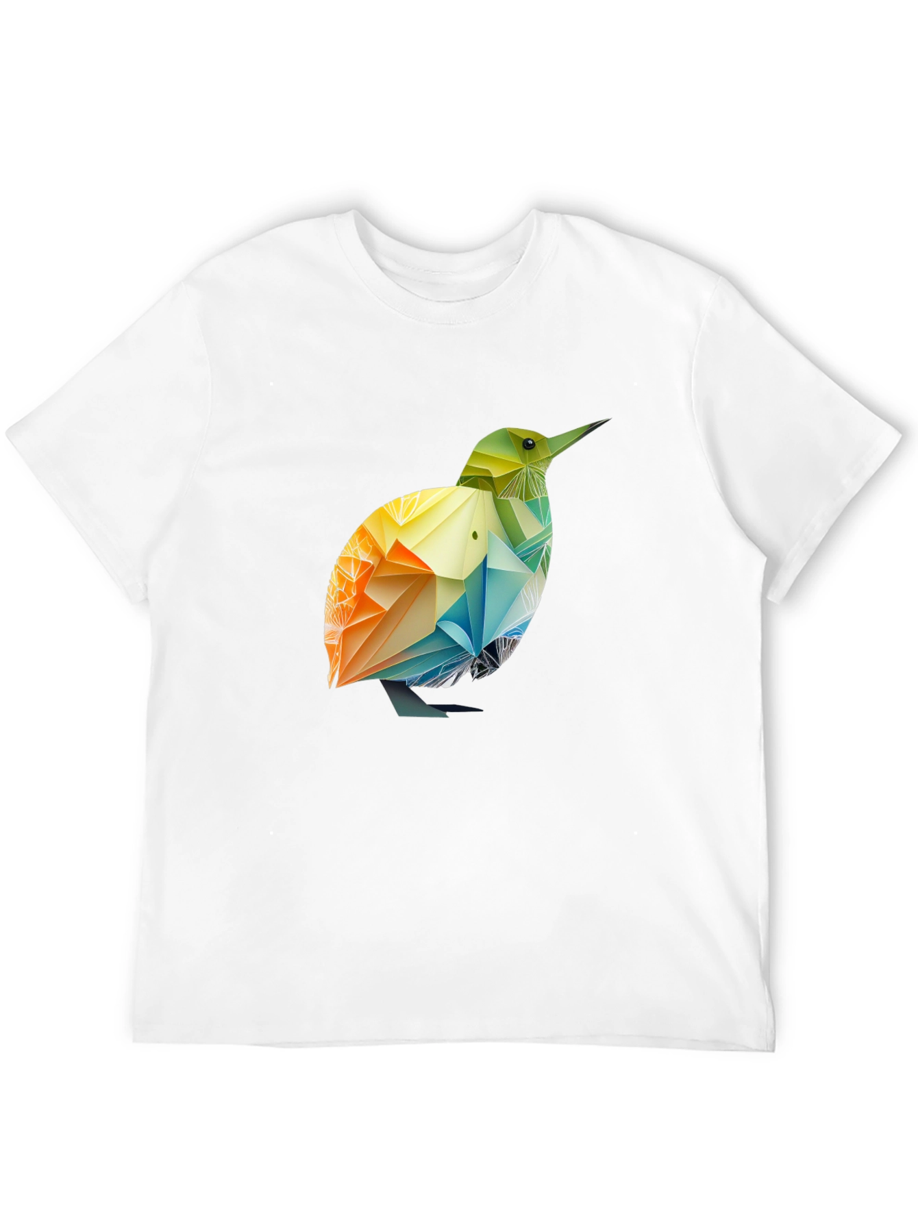 Geometric Bird T-Shirt - Black