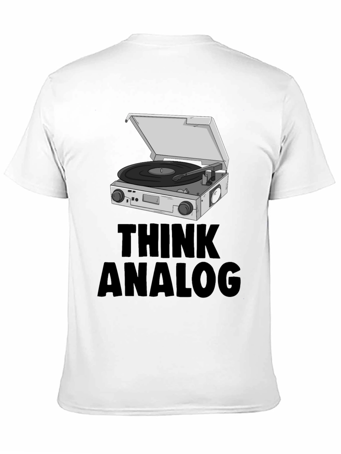 Think Analog Black Graphic T-Shirt