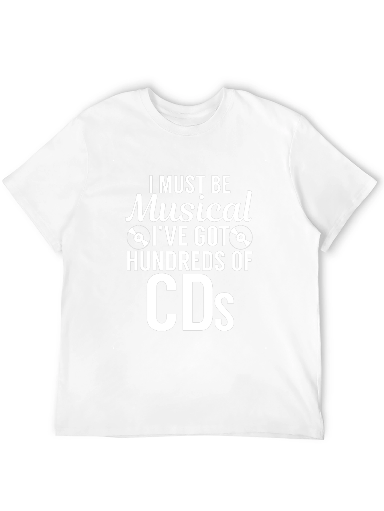 Musical Humor T-Shirt - Hundreds of CDs