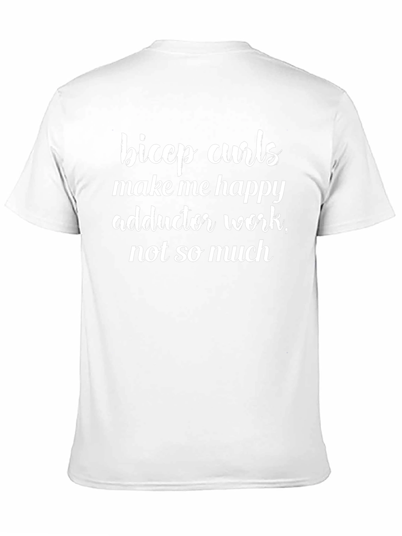 Bicep Curls Happy Black Graphic T-Shirt