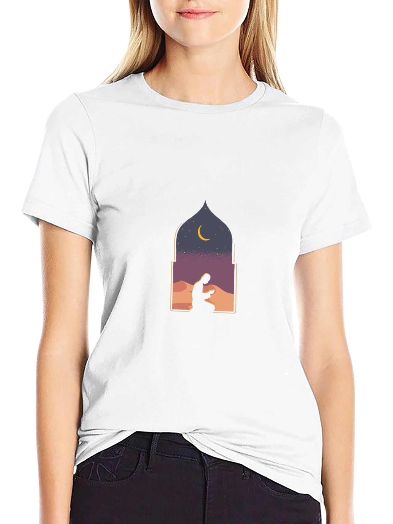Prayer Silhouette Graphic Tee