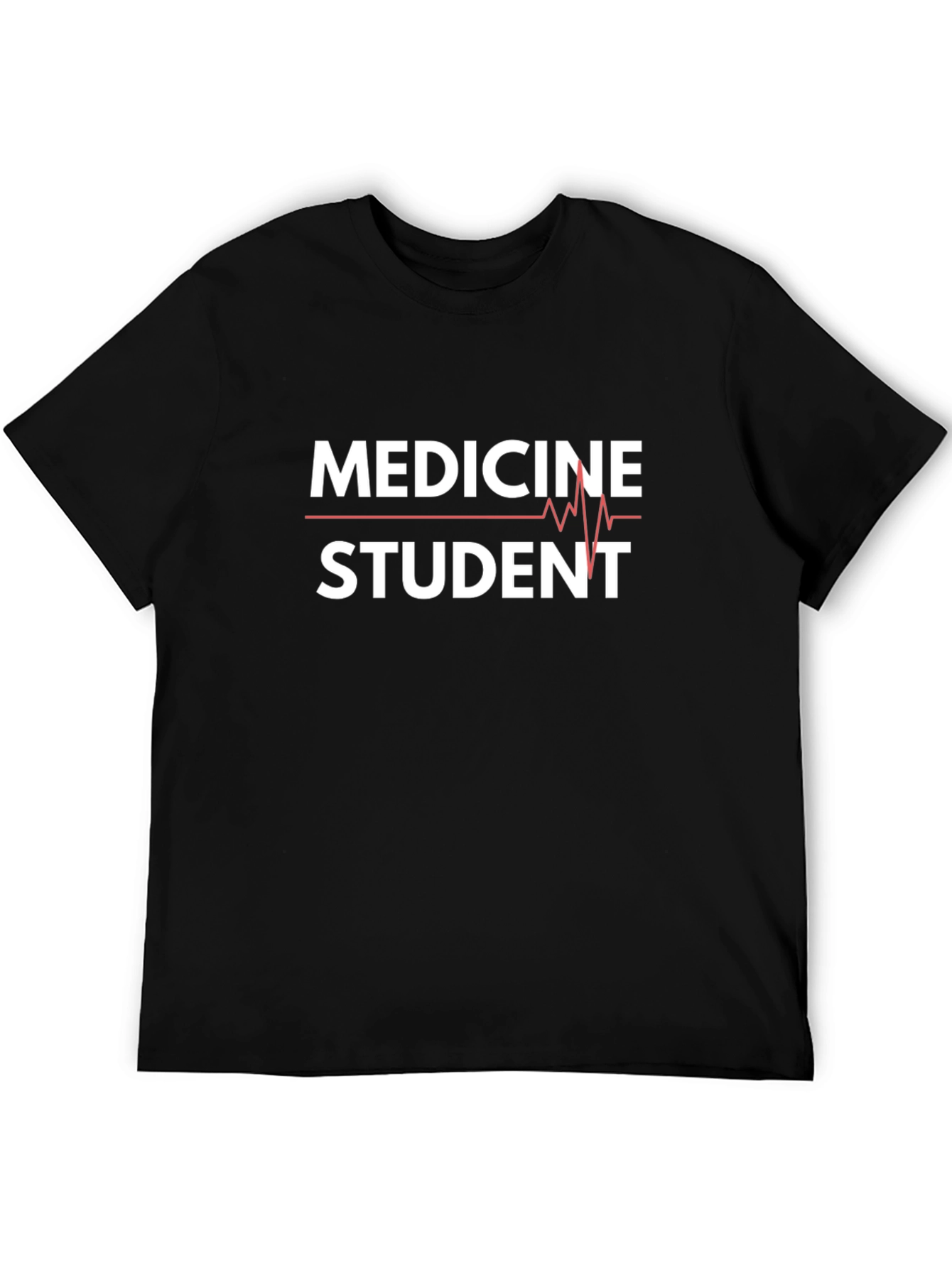 Medicine Student T-Shirt - Black Graphic Print