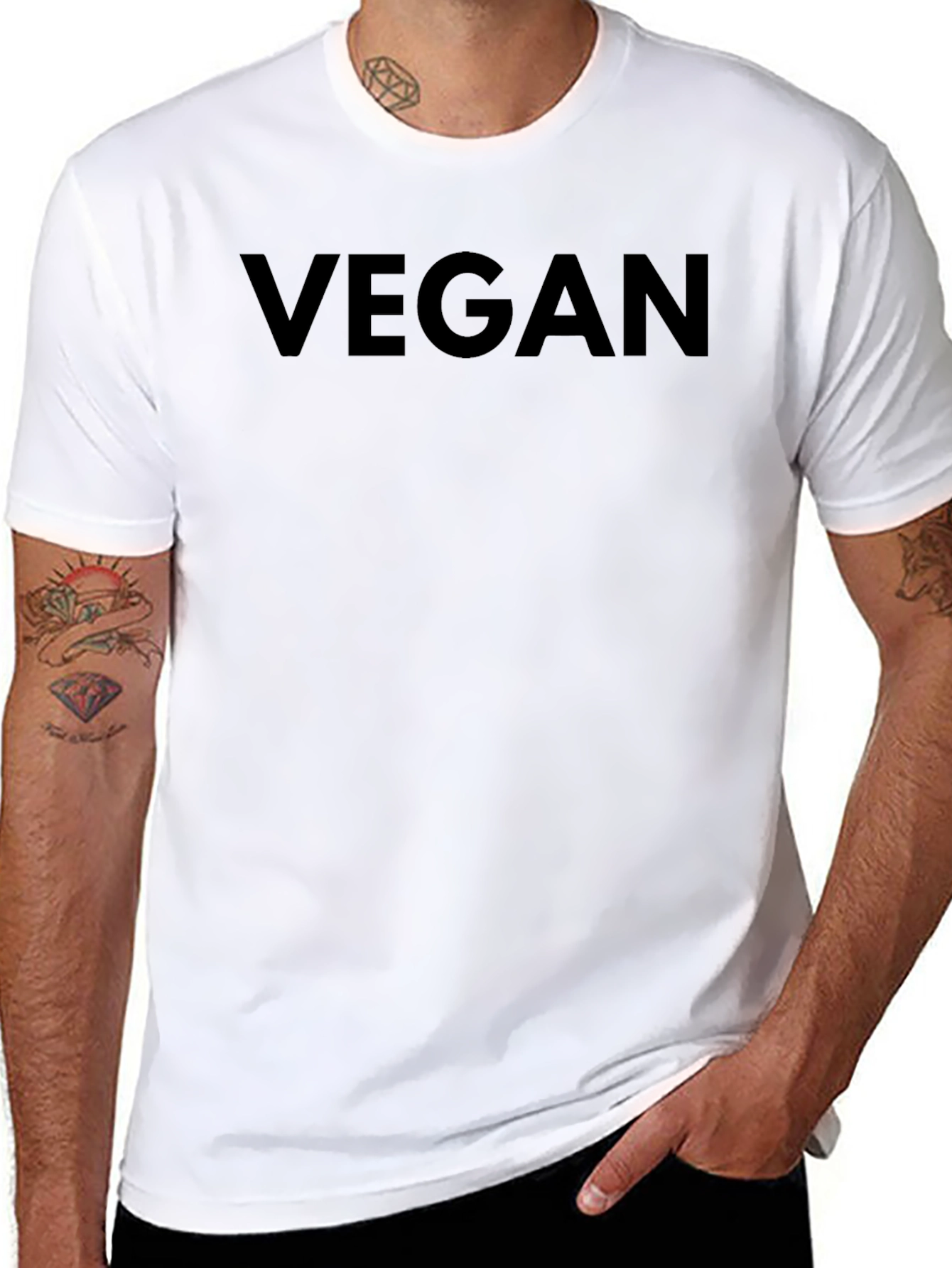 Vegan Statement Black T-Shirt