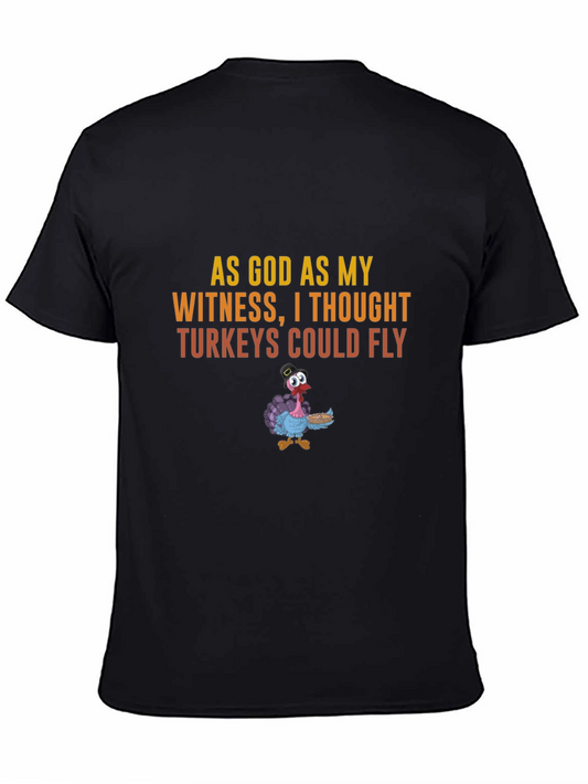 Funny Thanksgiving Turkey Graphic T-Shirt