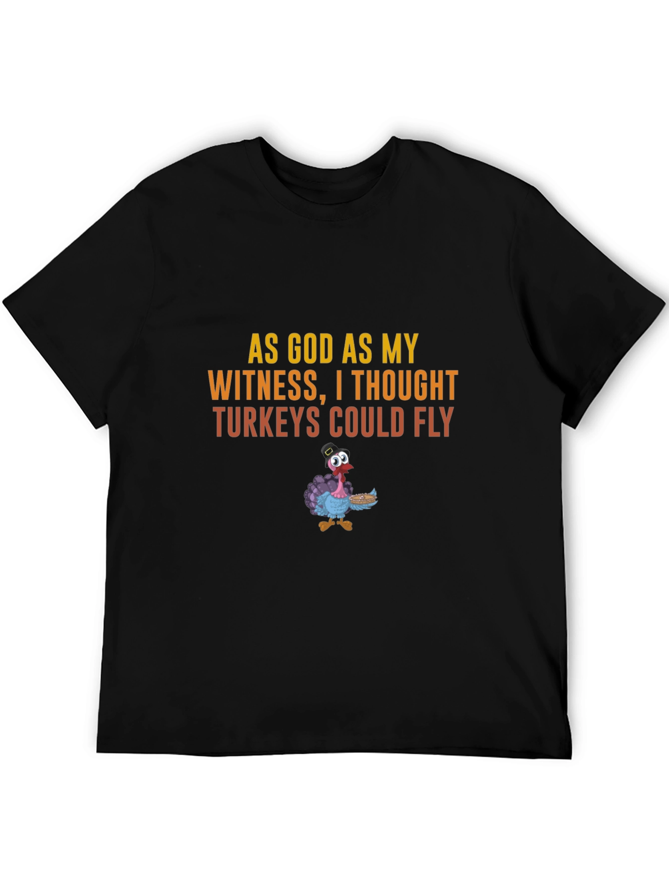 Funny Thanksgiving Turkey Graphic T-Shirt