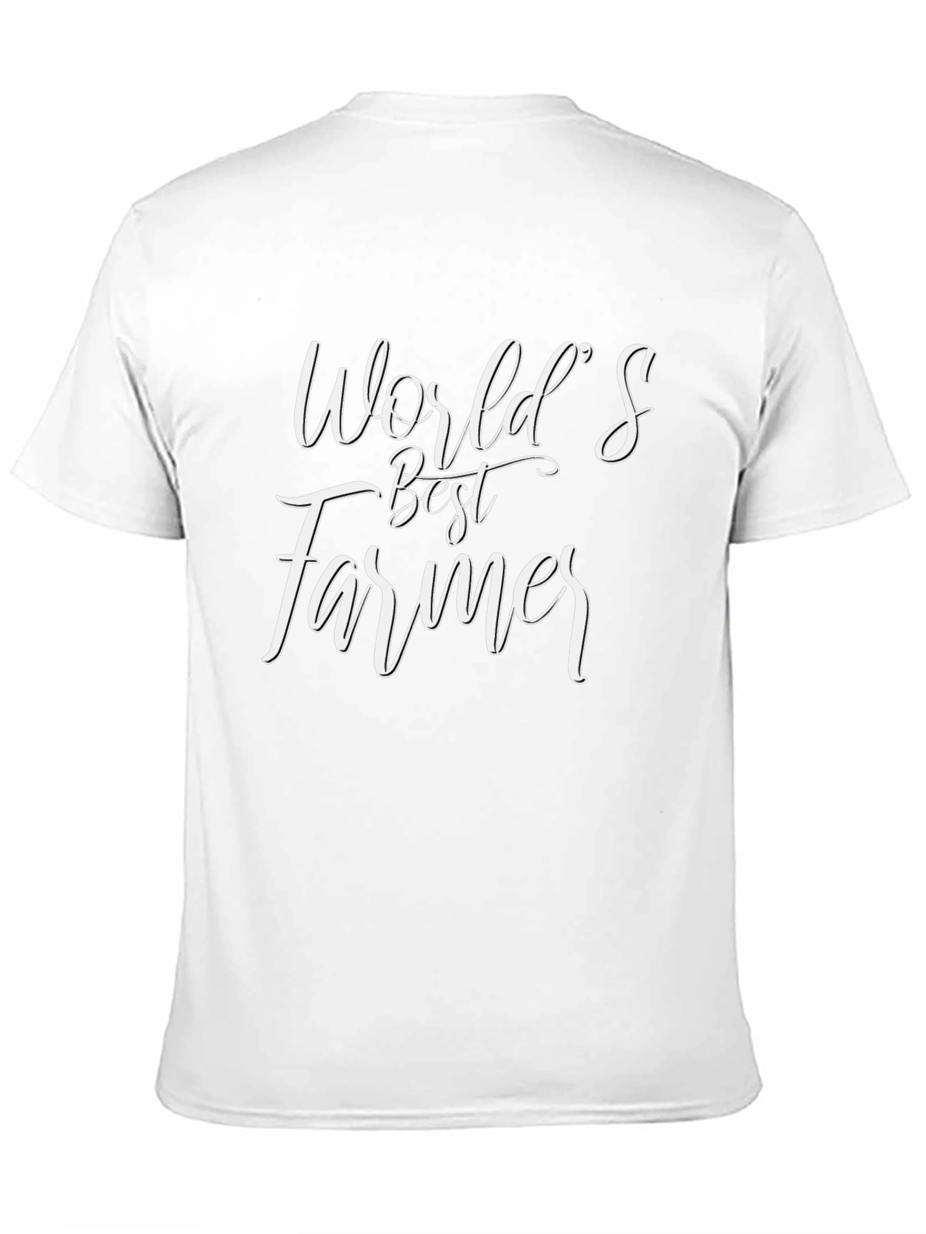 Worlds Best Farmer Black Graphic T-Shirt