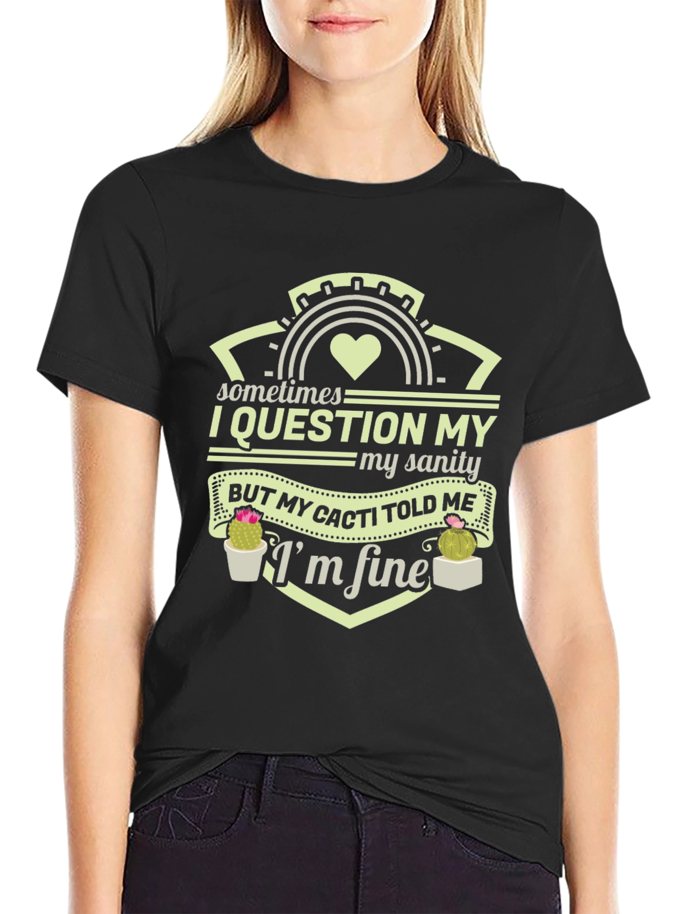 Funny Cacti Told Me Im Fine T-Shirt