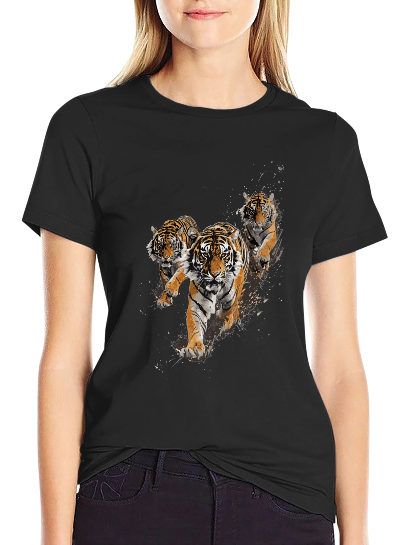 Tiger Trio Graphic T-Shirt