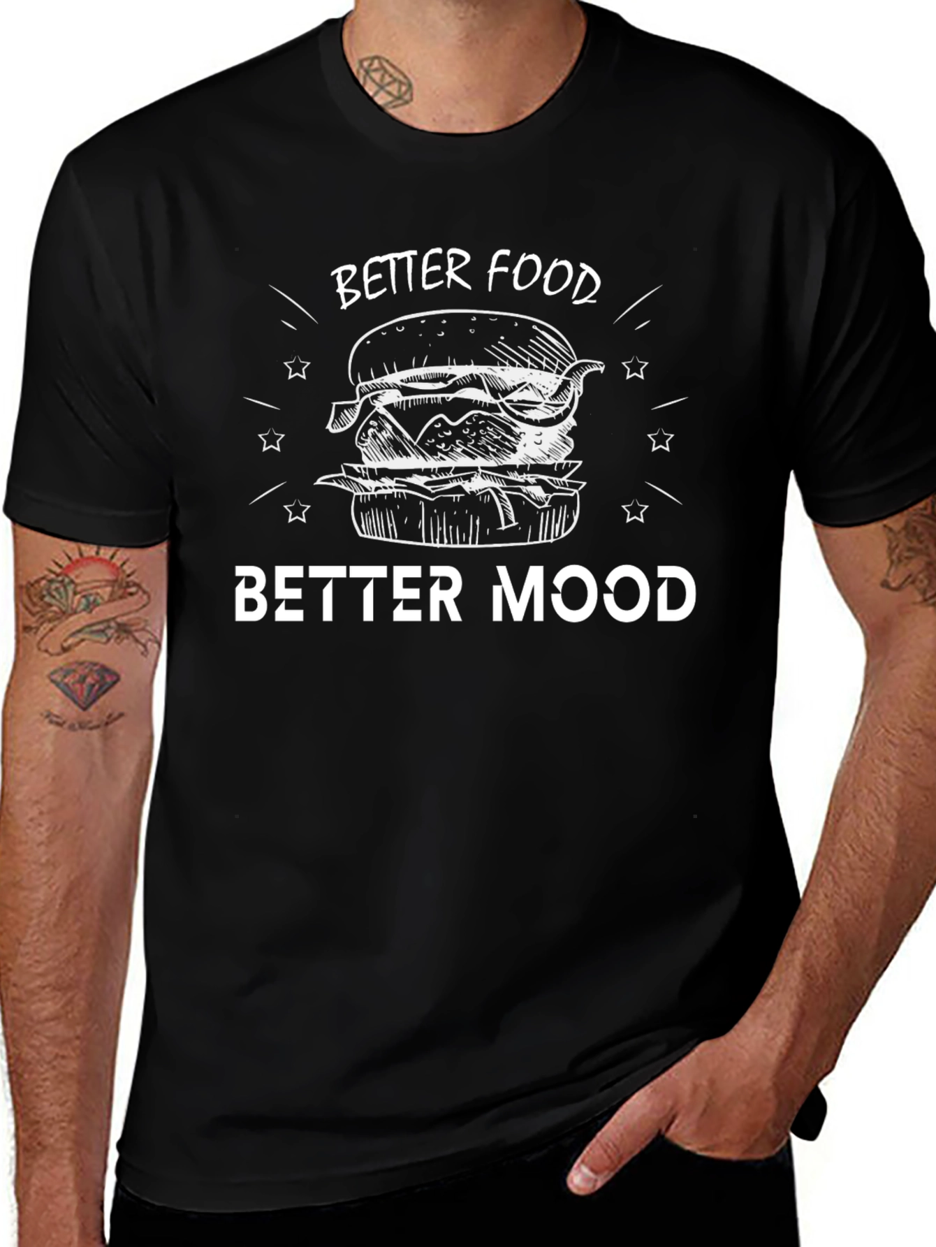 Better Food Better Mood Graphic T-Shirt