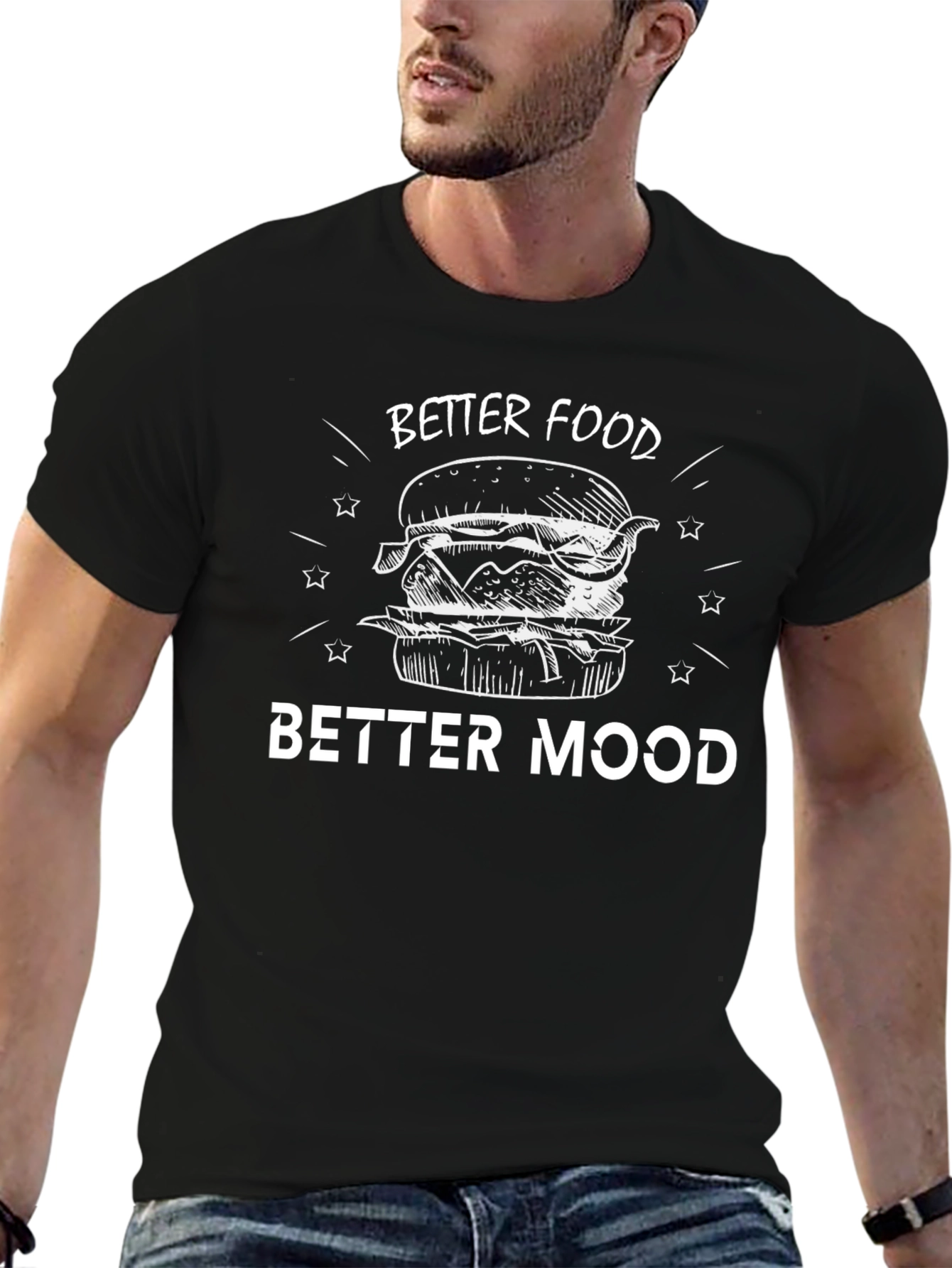 Better Food Better Mood Graphic T-Shirt