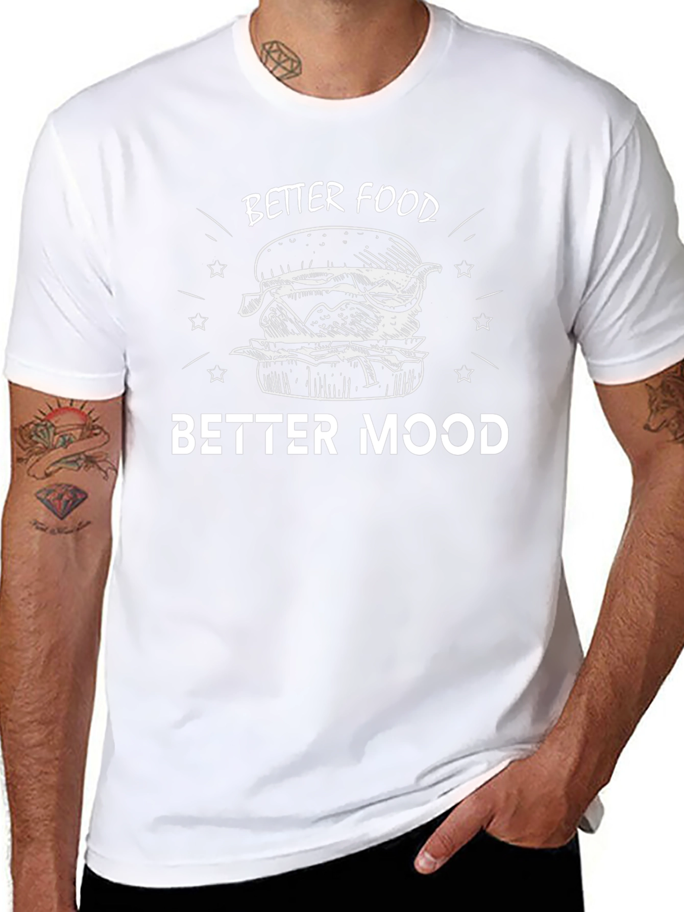 Better Food Better Mood Graphic T-Shirt