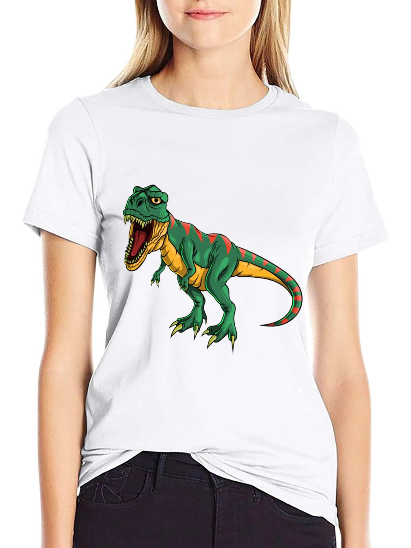 Dinosaur Graphic Tee - Black