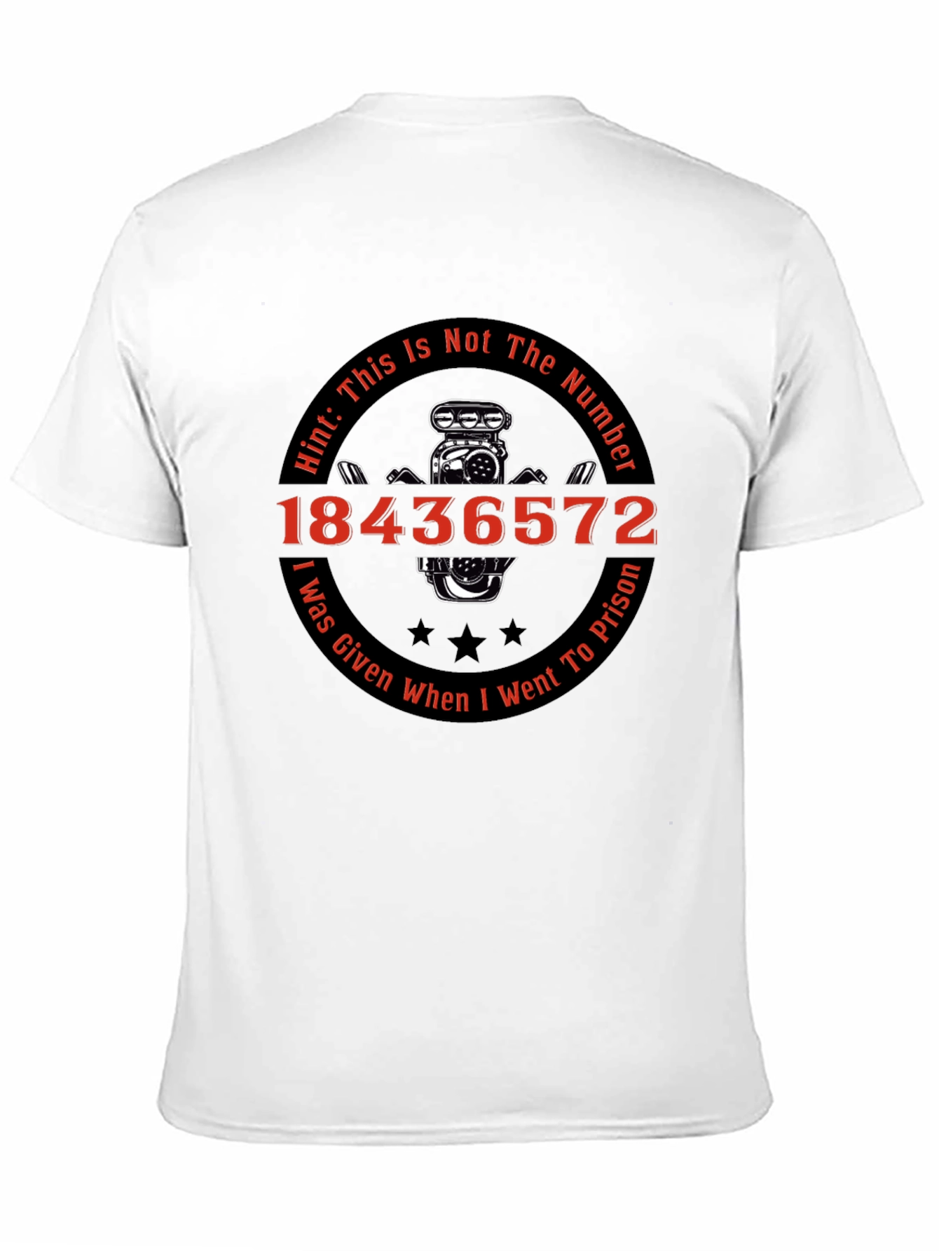 Mens Black T-Shirt with 18436572 Graphic
