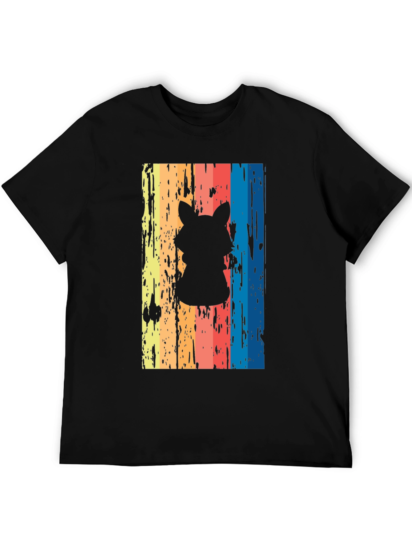 Retro Raccoon Silhouette T-Shirt