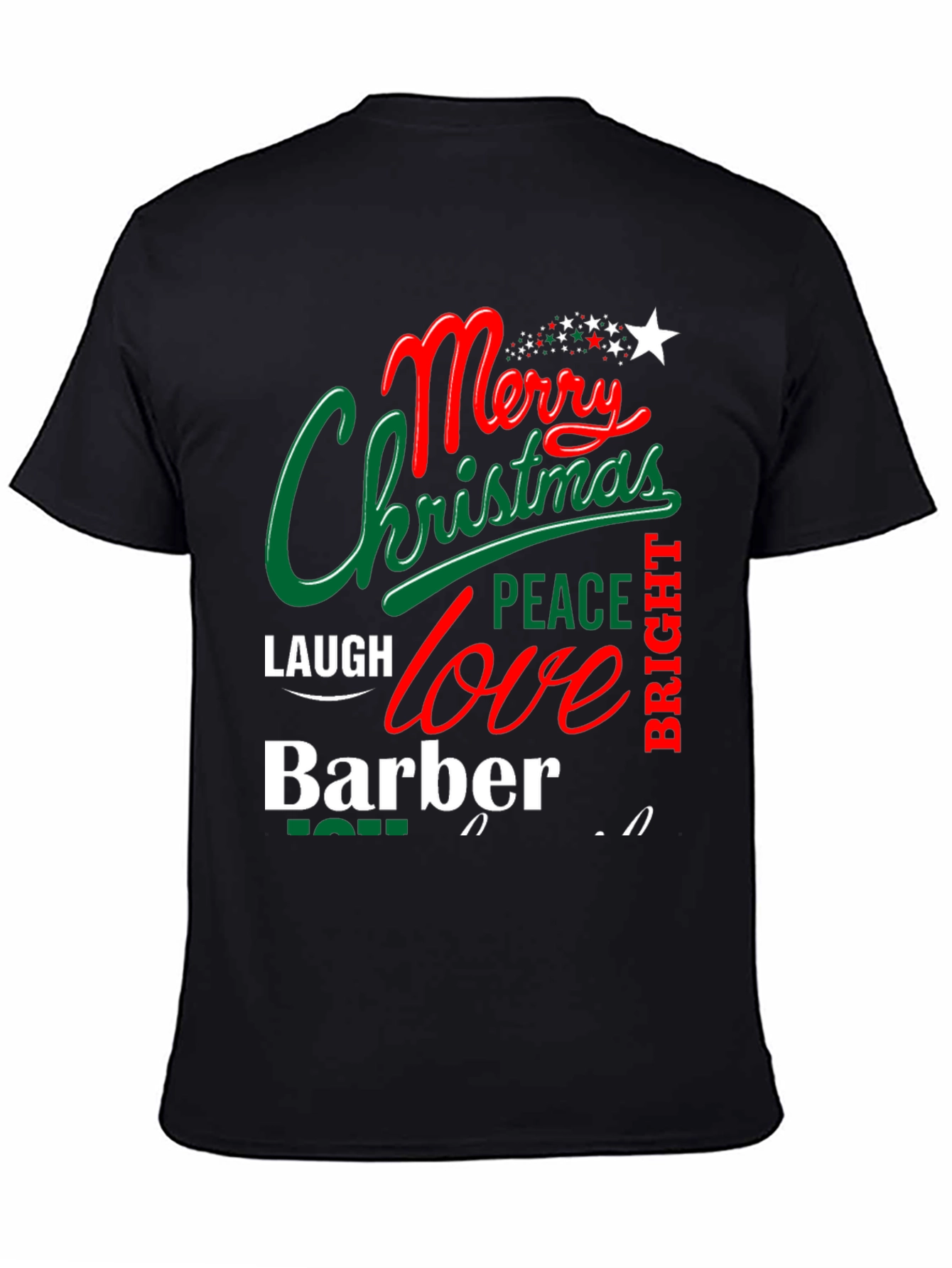 Merry Christmas Barber T-Shirt Holiday Gift