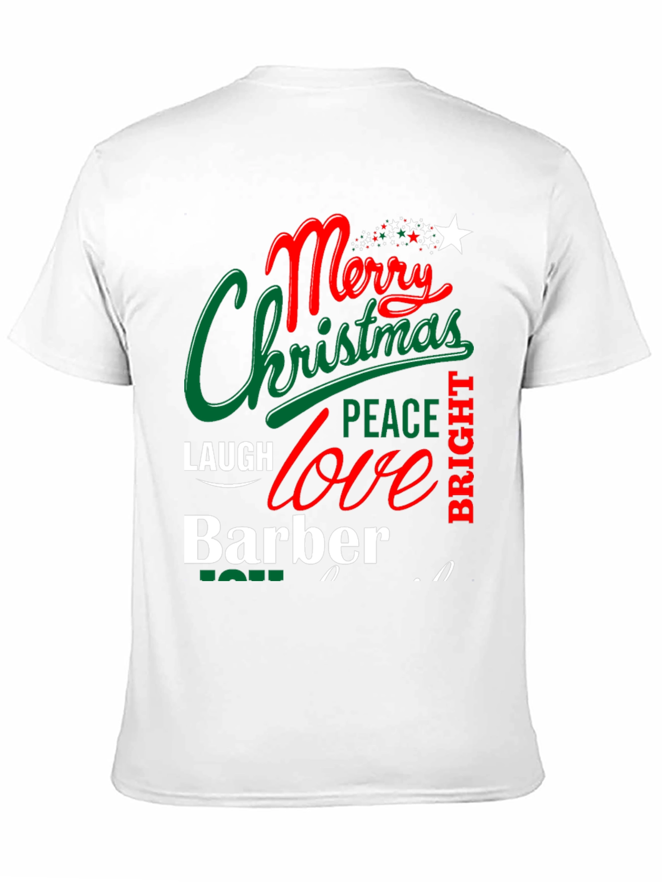 Merry Christmas Barber T-Shirt Holiday Gift